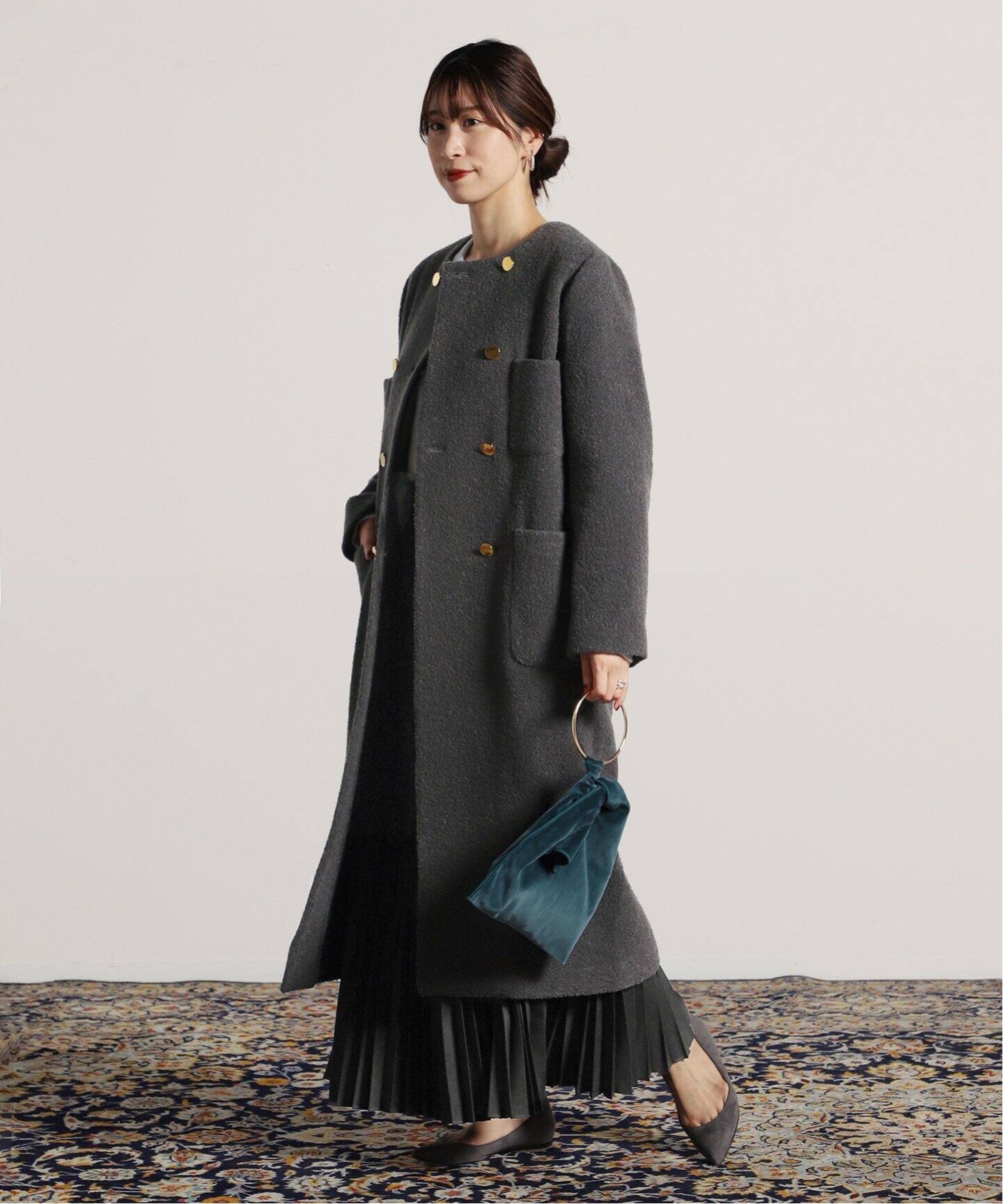 リングツイード 金ボタンコート（その他ブルゾン／アウター）｜VERMEIL  