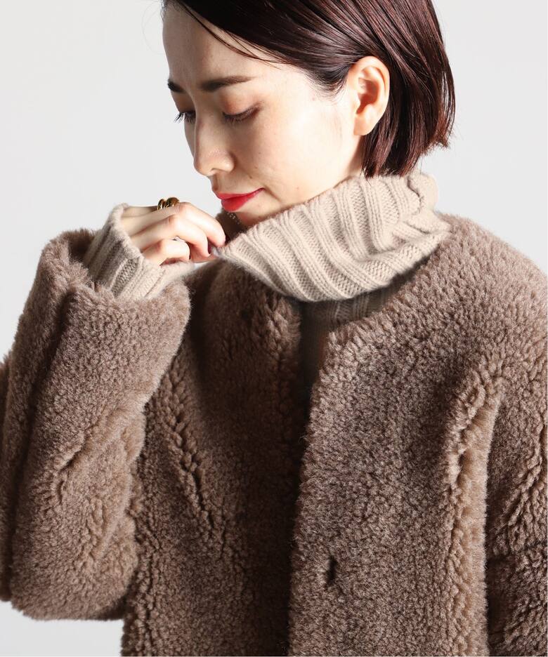 TICCA /ティッカ】ウールファーノーカラーコート（その他ブルゾン  