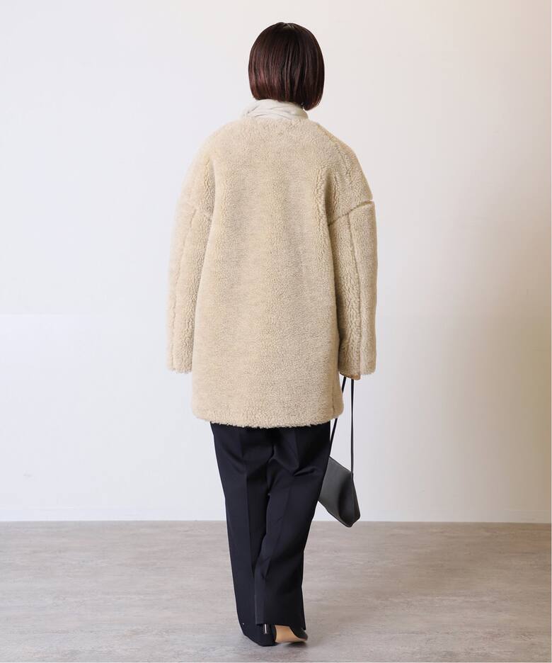 TICCA /ティッカ】ウールファーノーカラーコート（その他ブルゾン 