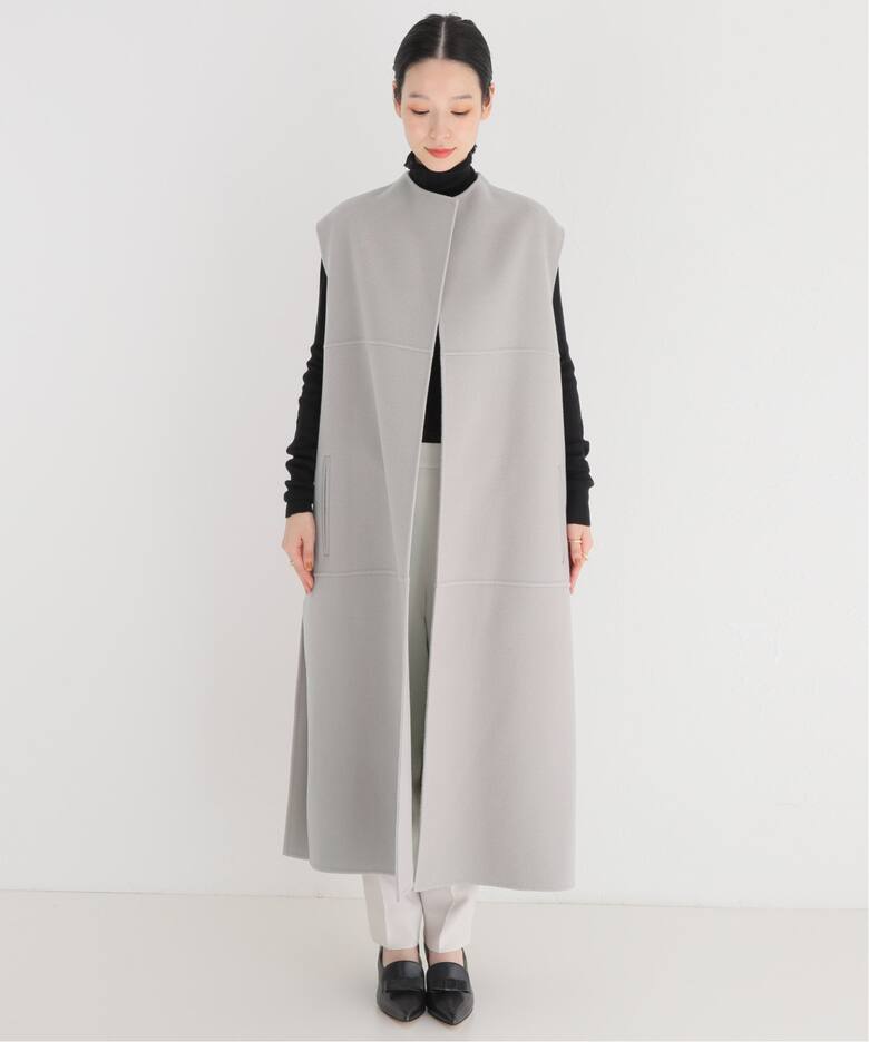 HAVEL studio/ハーヴェル スタジオ】カシミアブレンド リバー ベスト  