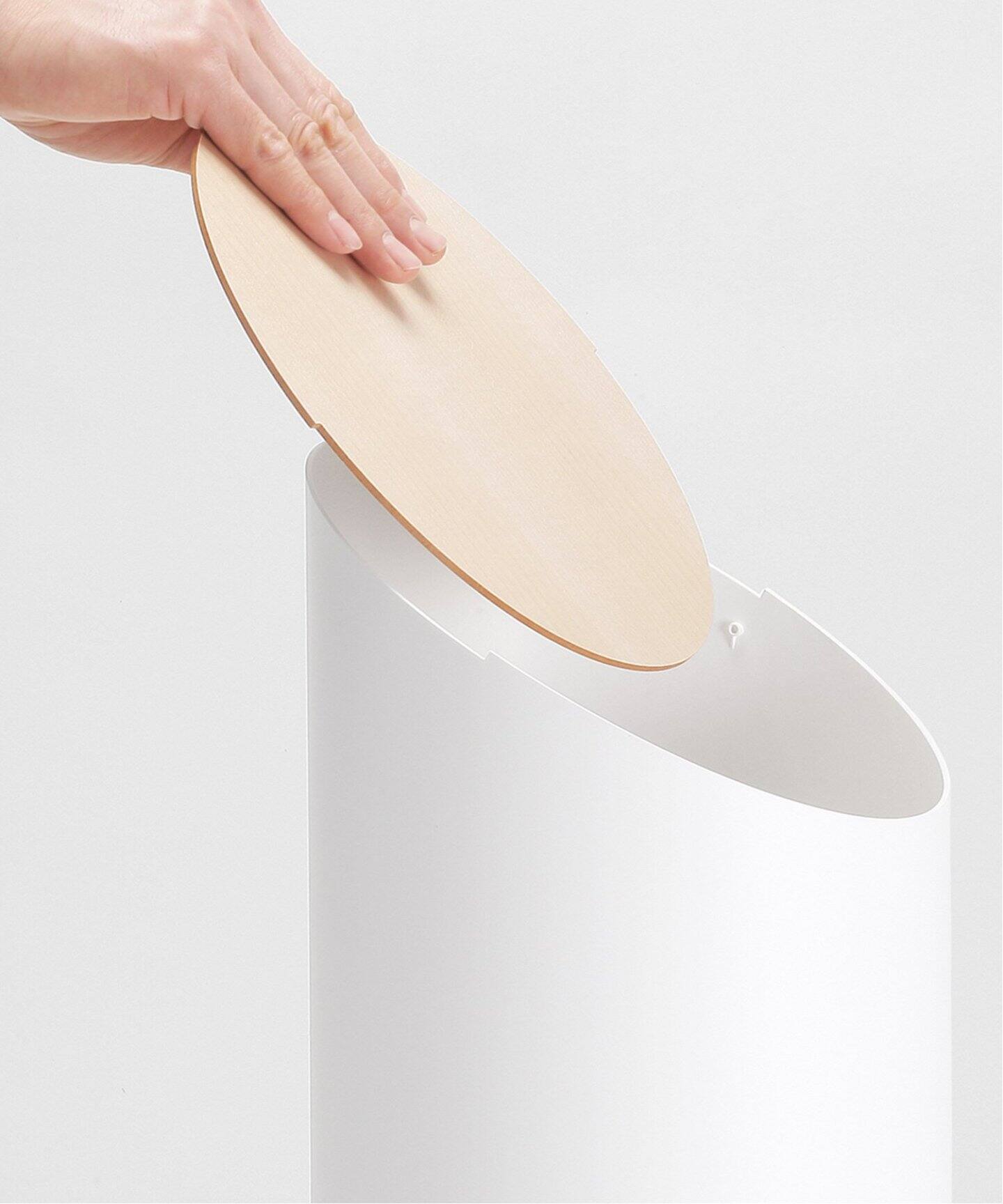 MOHEIM/モヘイム】 SWING BIN スイングビン M 蓋つき ゴミ箱 木目 蓋