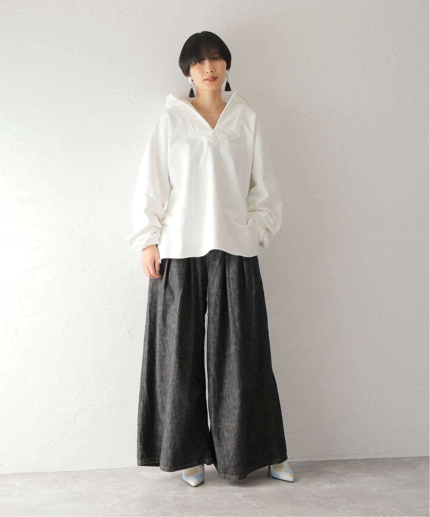 LIVINGTONE/リヴィントーン】DOLK-3 WIFE LEG：デニムパンツ（デニム 