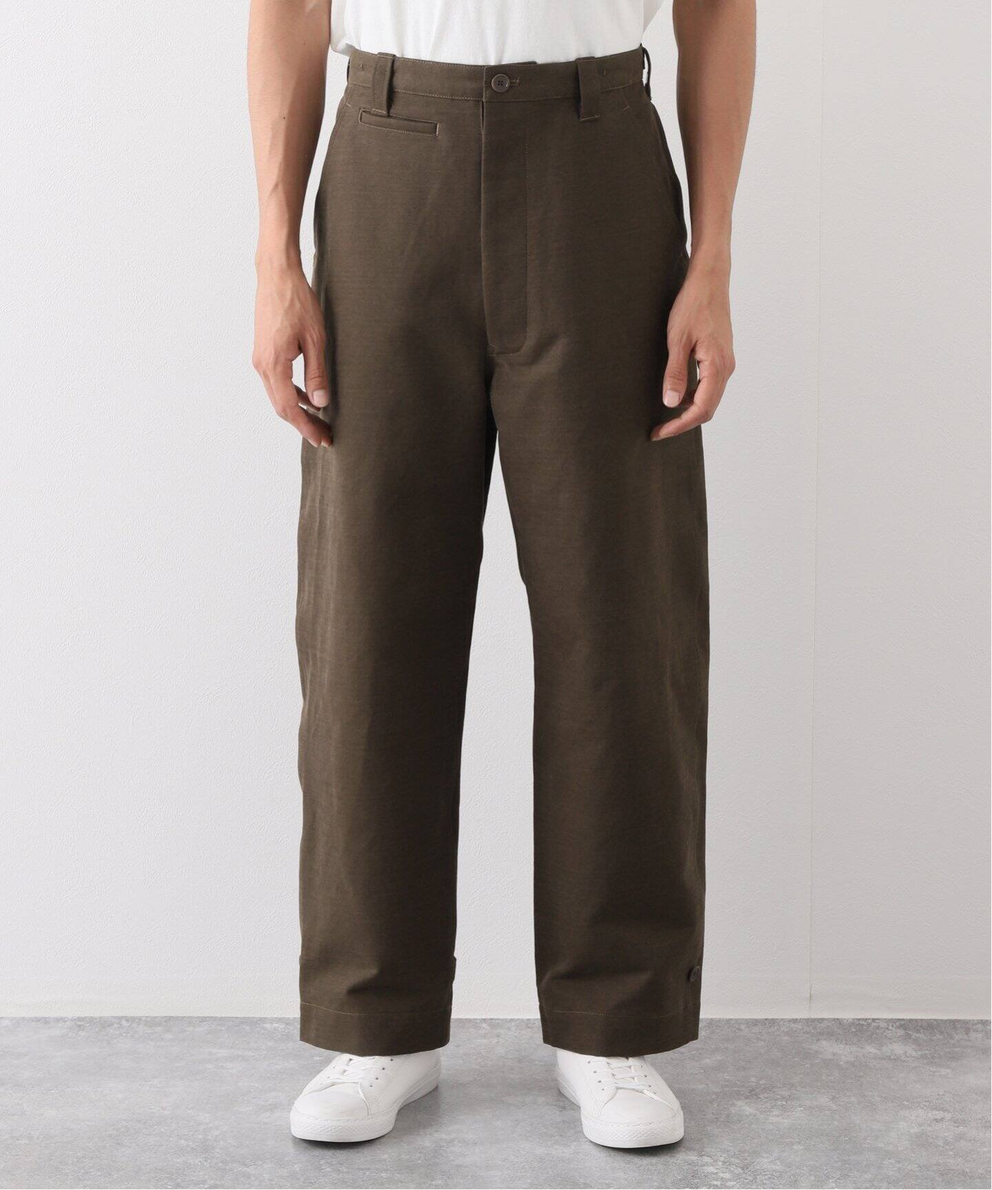 A.presse Motorcycle Trousers Natural