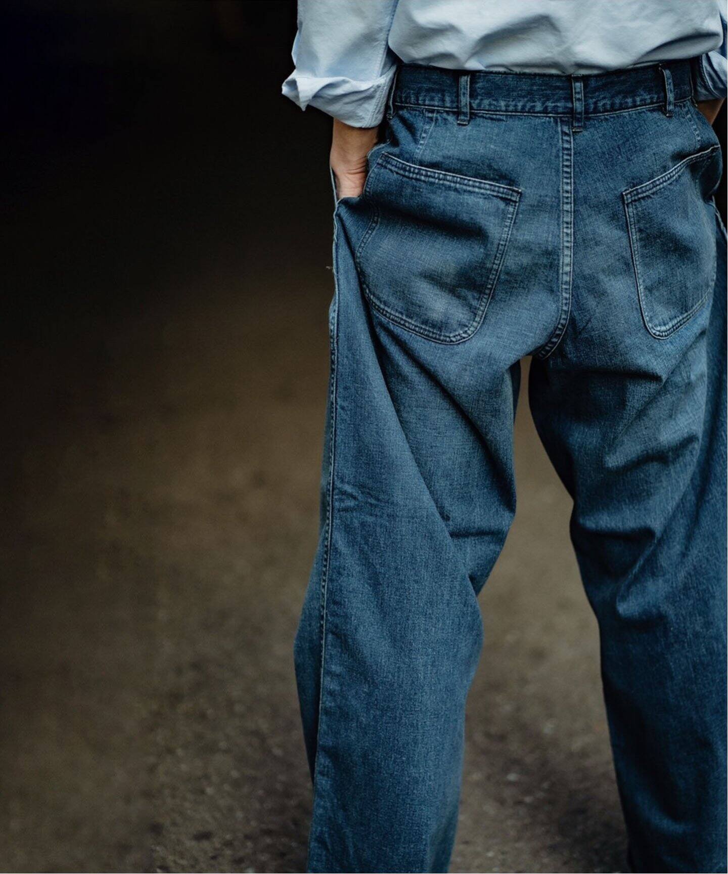 A.PRESSE/アプレッセ】US Navy Denim Baker Pants（その他パンツ）｜L 