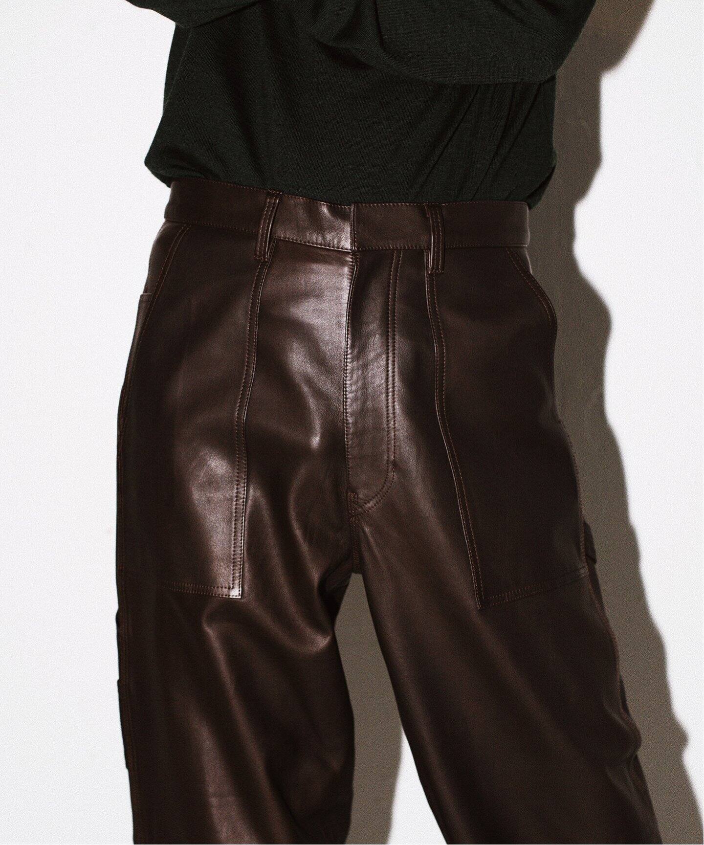 YLEVE/ イレーヴ】別注 SHEEP LEATHER TR（その他パンツ）｜L