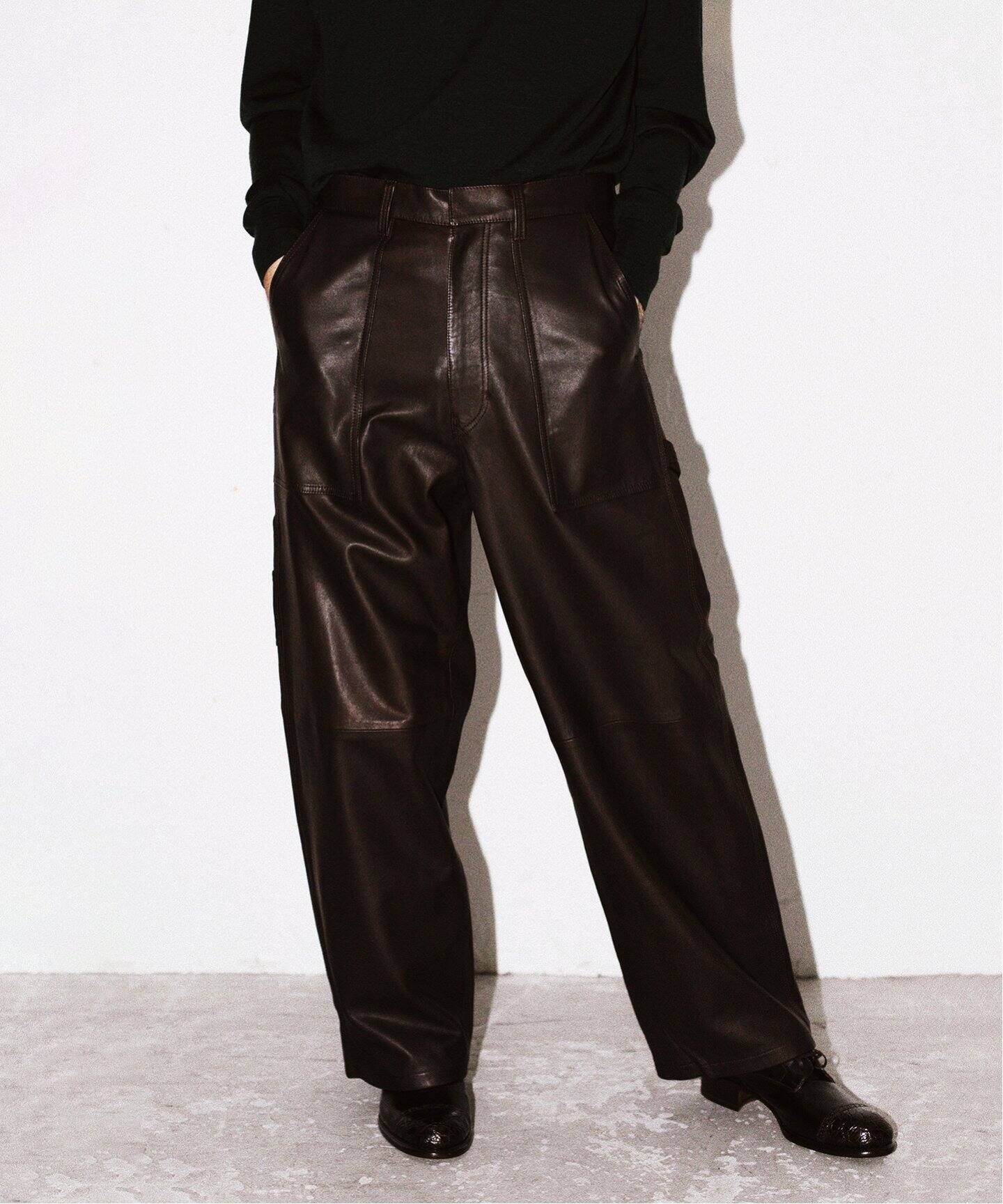 YLEVE/ イレーヴ】別注 SHEEP LEATHER TR（その他パンツ）｜L