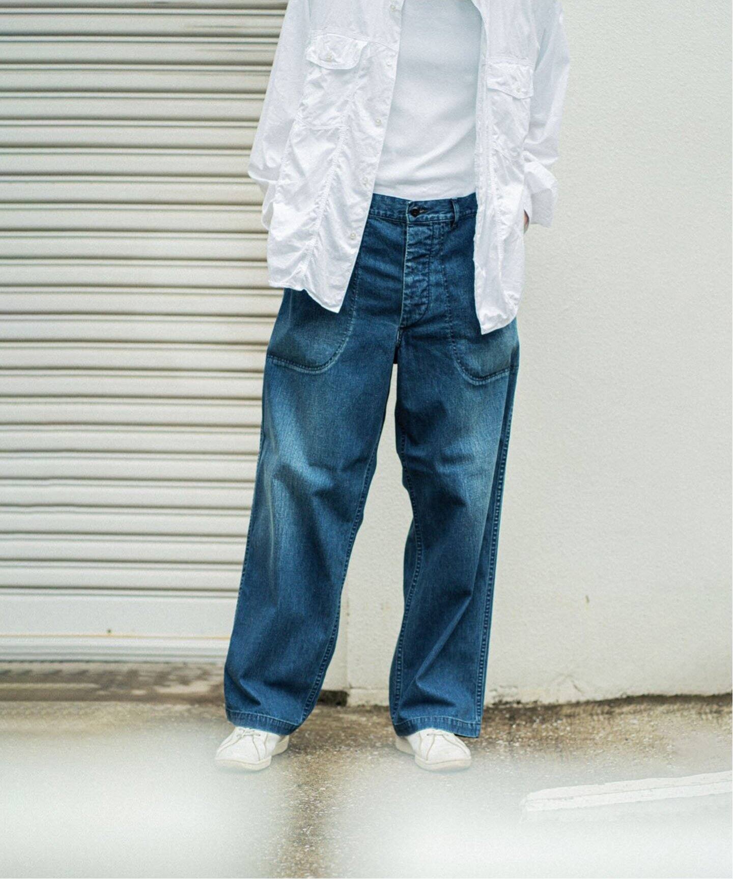 A.PRESSE/アプレッセ】US Navy Denim Baker Pants（その他パンツ）｜L 