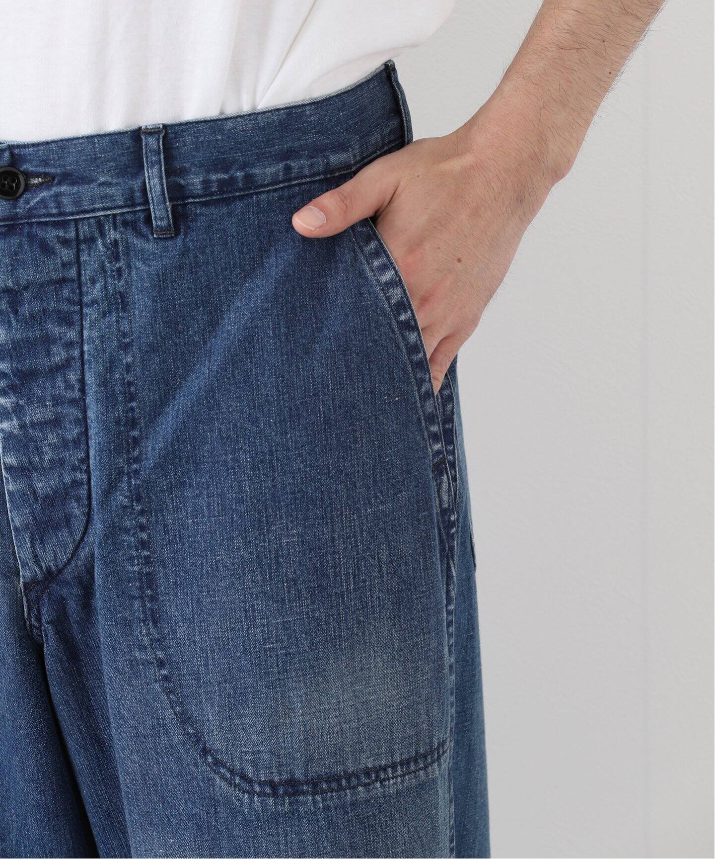 A.PRESSE/アプレッセ】US Navy Denim Baker Pants（その他パンツ）｜L 