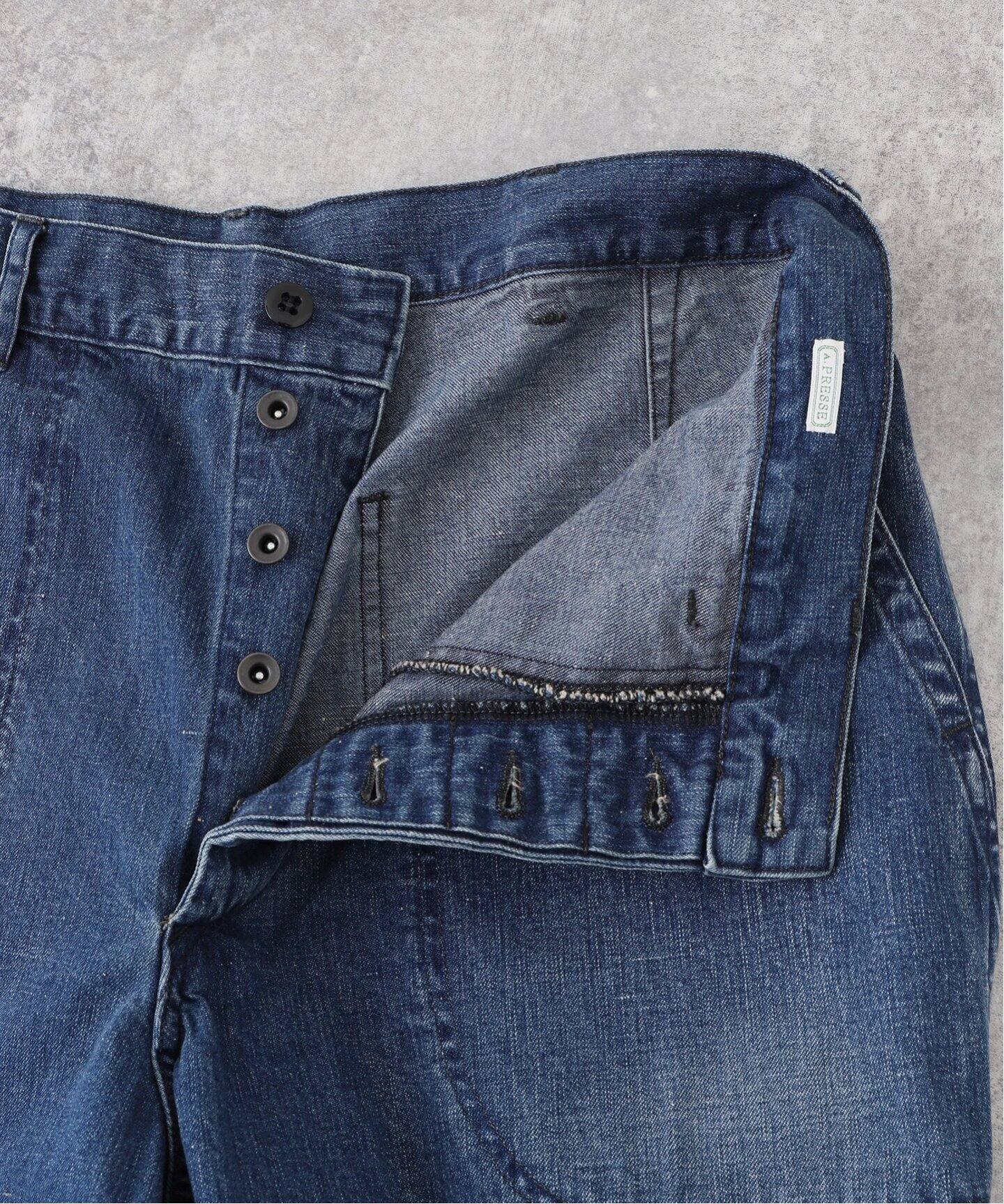 A.PRESSE/アプレッセ】US Navy Denim Baker Pants（その他パンツ）｜L 