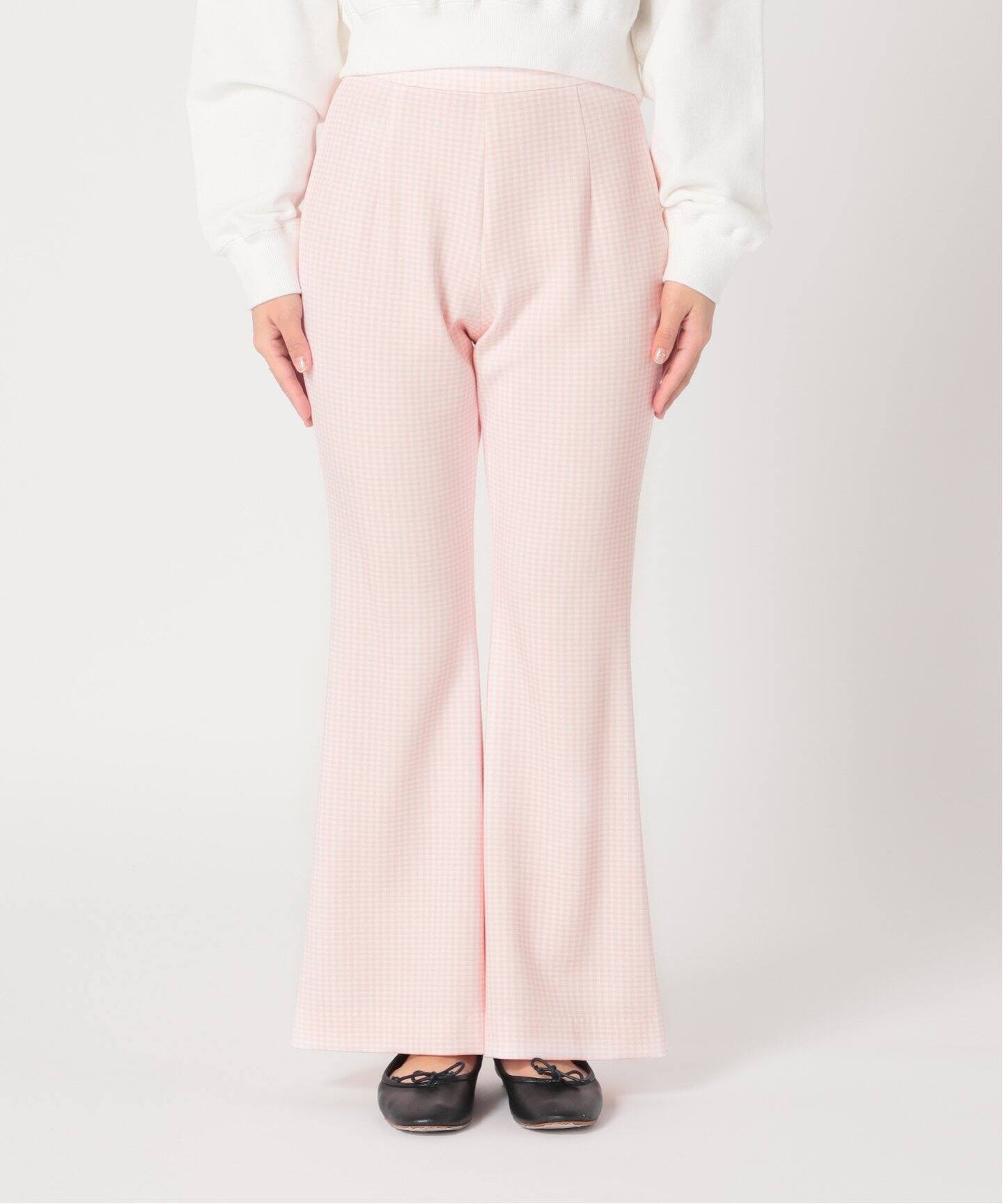 【完売品】Charles Chaton bow パンツ 34 ホワイト セール】コットンリネンスラックス（スラックス）｜Charles