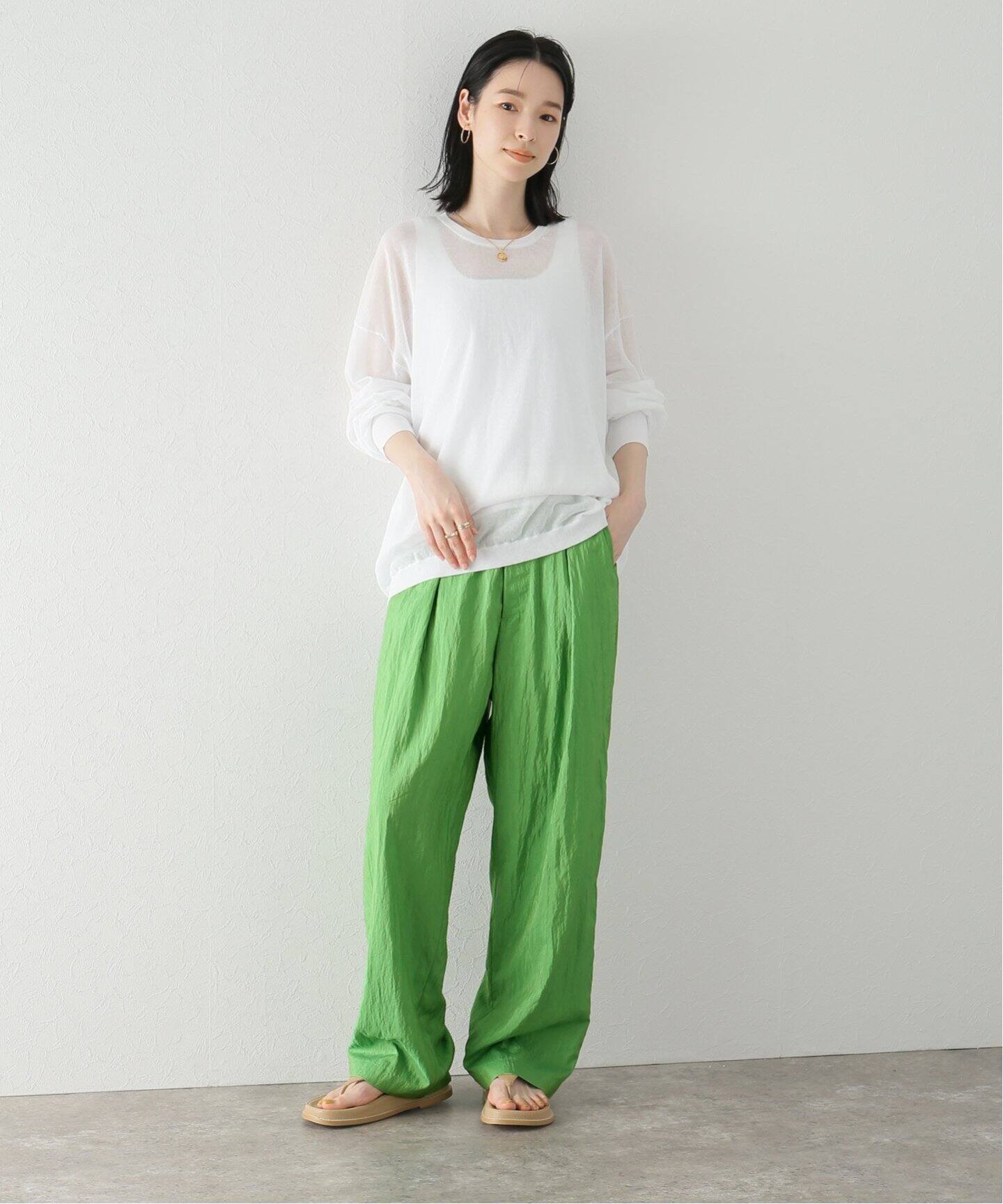 TICCA / ティッカ】シルクナイロンタックパンツ（その他パンツ  