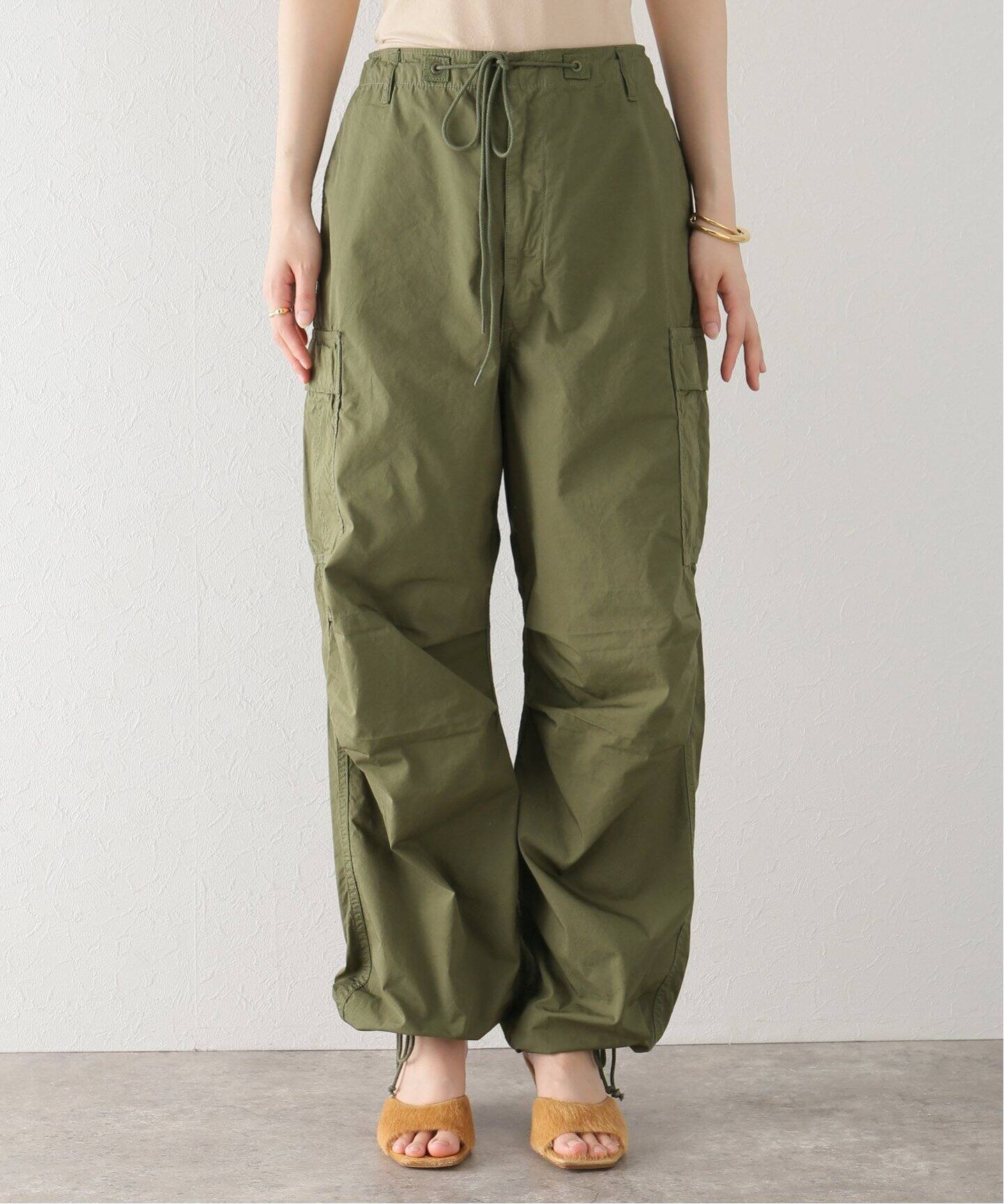 美品☆Shinzone シンゾーン ウィンドオーバーパンツ カーキ 32  