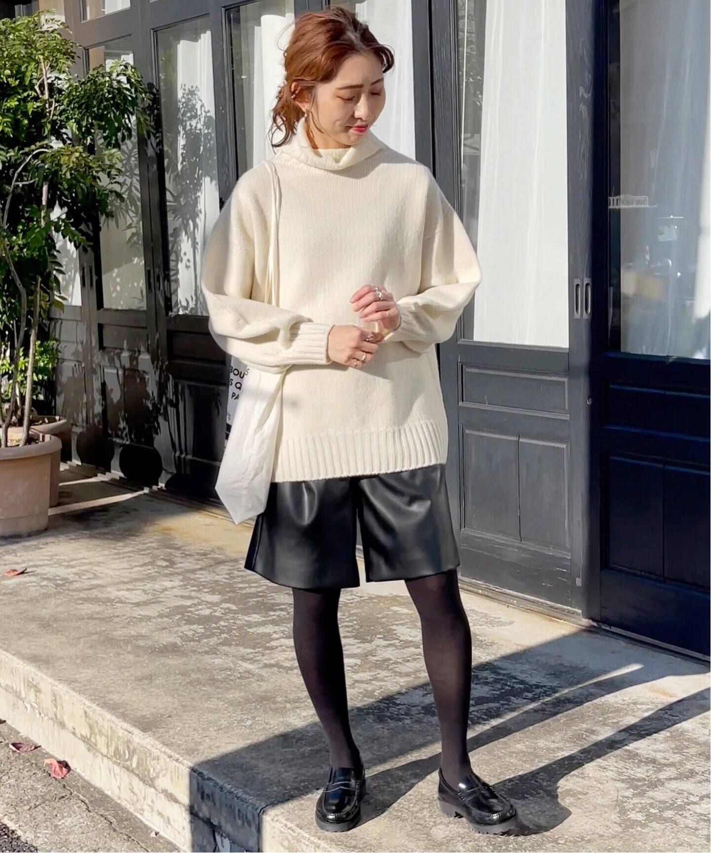 フェイクレザーショートパンツ（ショート・ハーフパンツ）｜Spick and 