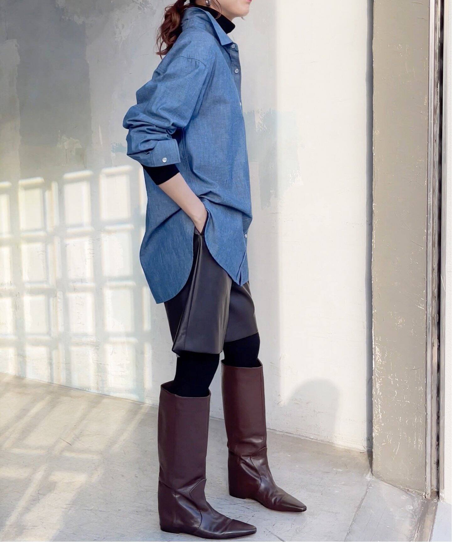 フェイクレザーショートパンツ（ショート・ハーフパンツ）｜Spick and 
