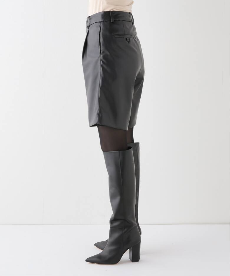 フェイクレザーショートパンツ（ショート・ハーフパンツ）｜Spick and 