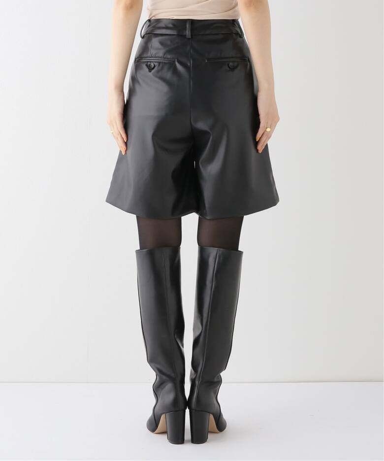 フェイクレザーショートパンツ（ショート・ハーフパンツ）｜Spick and 