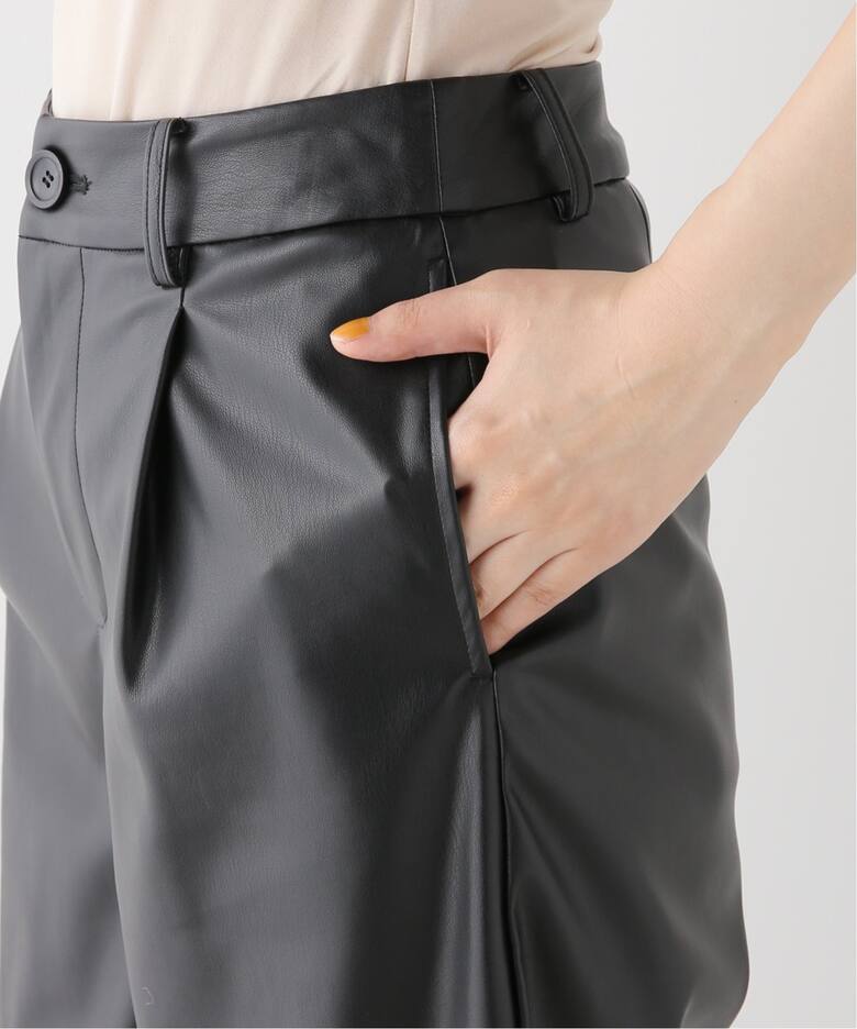 フェイクレザーショートパンツ（ショート・ハーフパンツ）｜Spick and 