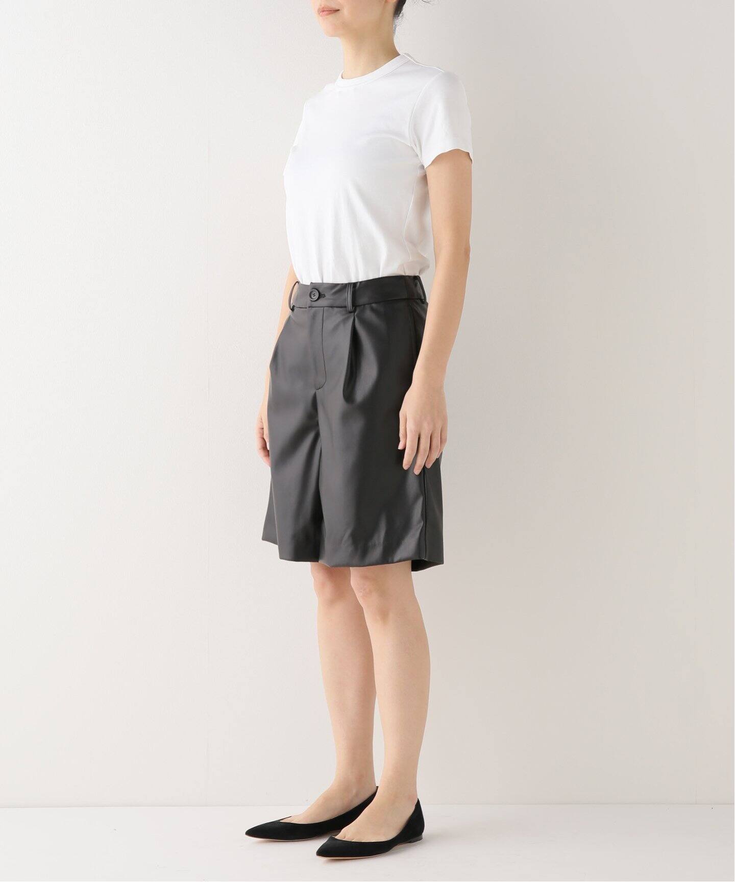 フェイクレザーショートパンツ（ショート・ハーフパンツ）｜Spick and 