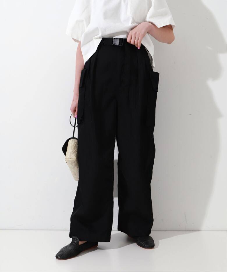 PHEENY/フィーニー】 ナイロンタフタミリタリーパンツ（カーゴパンツ  