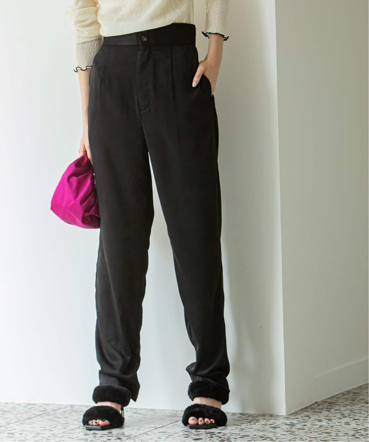 テーパードサテンパンツ（その他パンツ）｜U by SPICK&SPAN（ユー