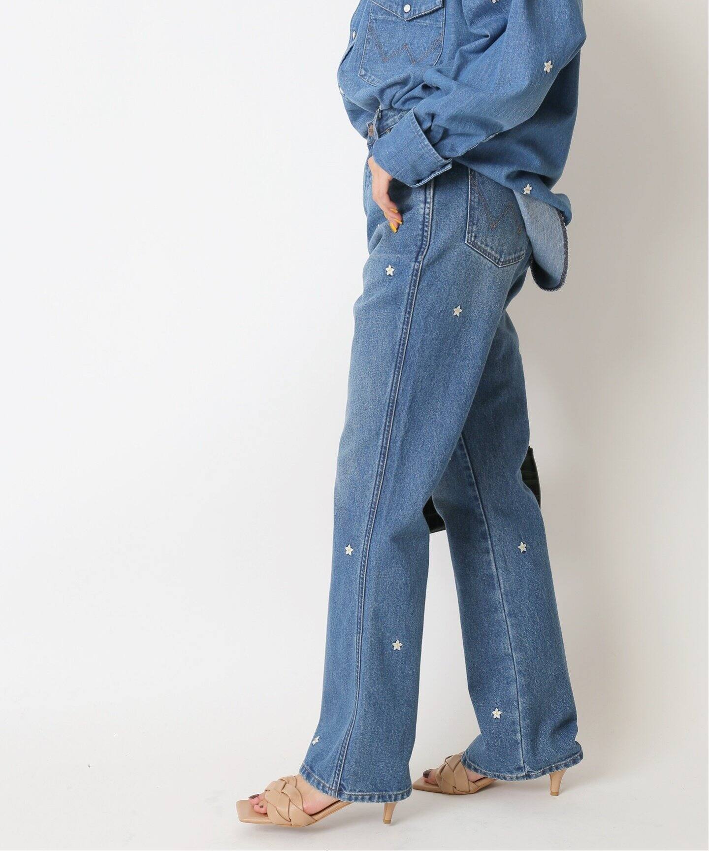 ㉓Wrangler Modern Basic 真っ黒 デニム ジーンズ ラングラー 