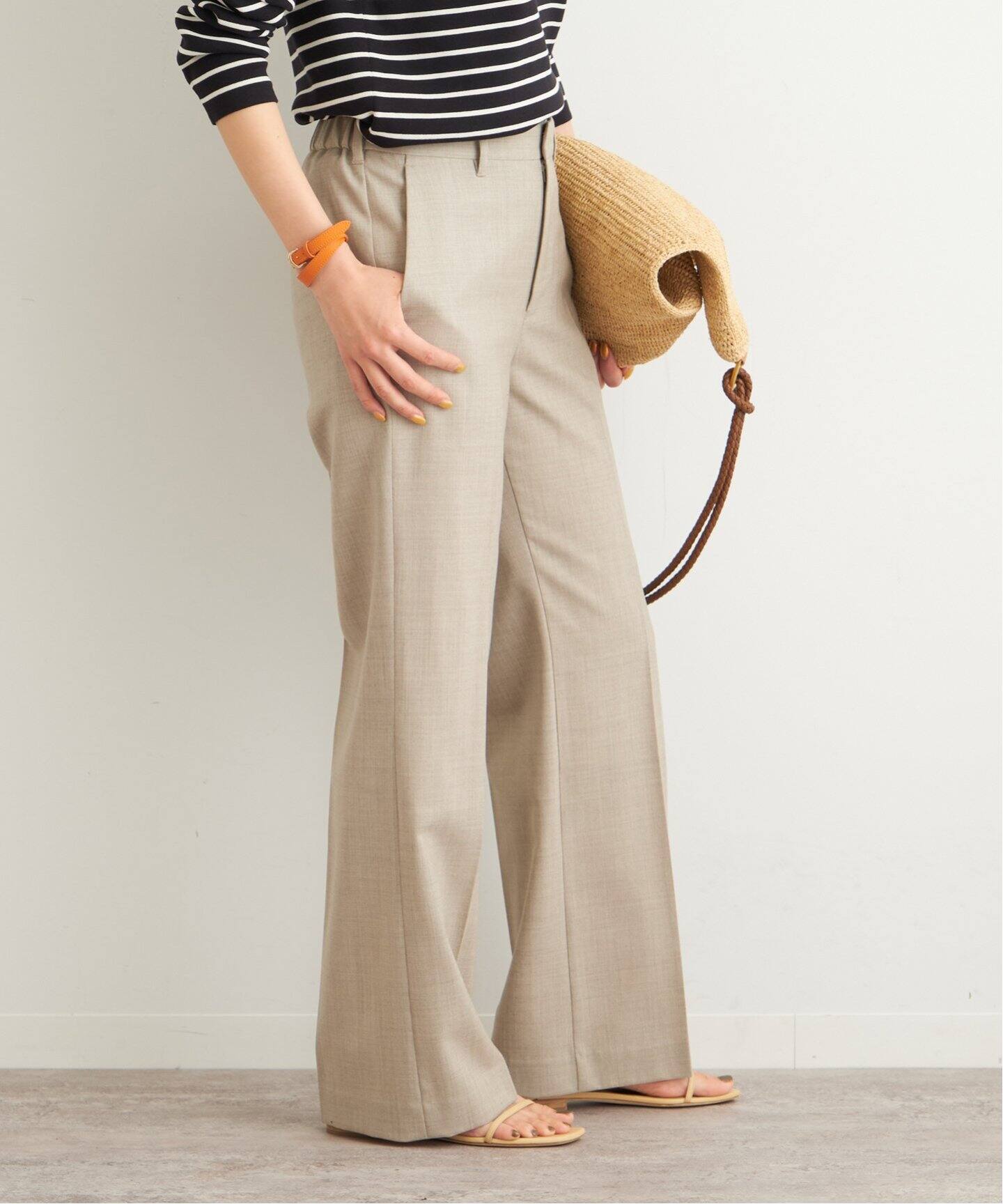 強撚ウールセミフレアパンツ◇（スラックス）｜FRAMeWORK（フレーム  