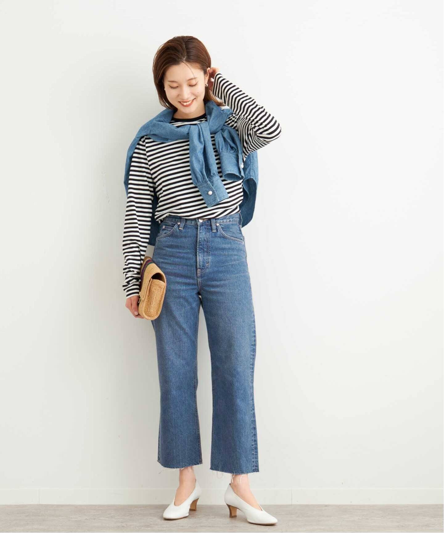 福田 麻琴×Lee×FRAMeWORK】コラボカットオフデニムパンツ◇ 福田 麻琴×Lee×FRAMeWORK】コラボカットオフデニムパンツ◇