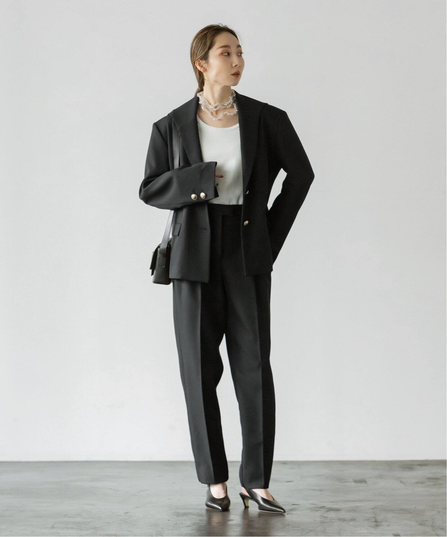 FUMIE TANAKA】セーラーテーパードパンツ（スラックス）｜NOBLE  