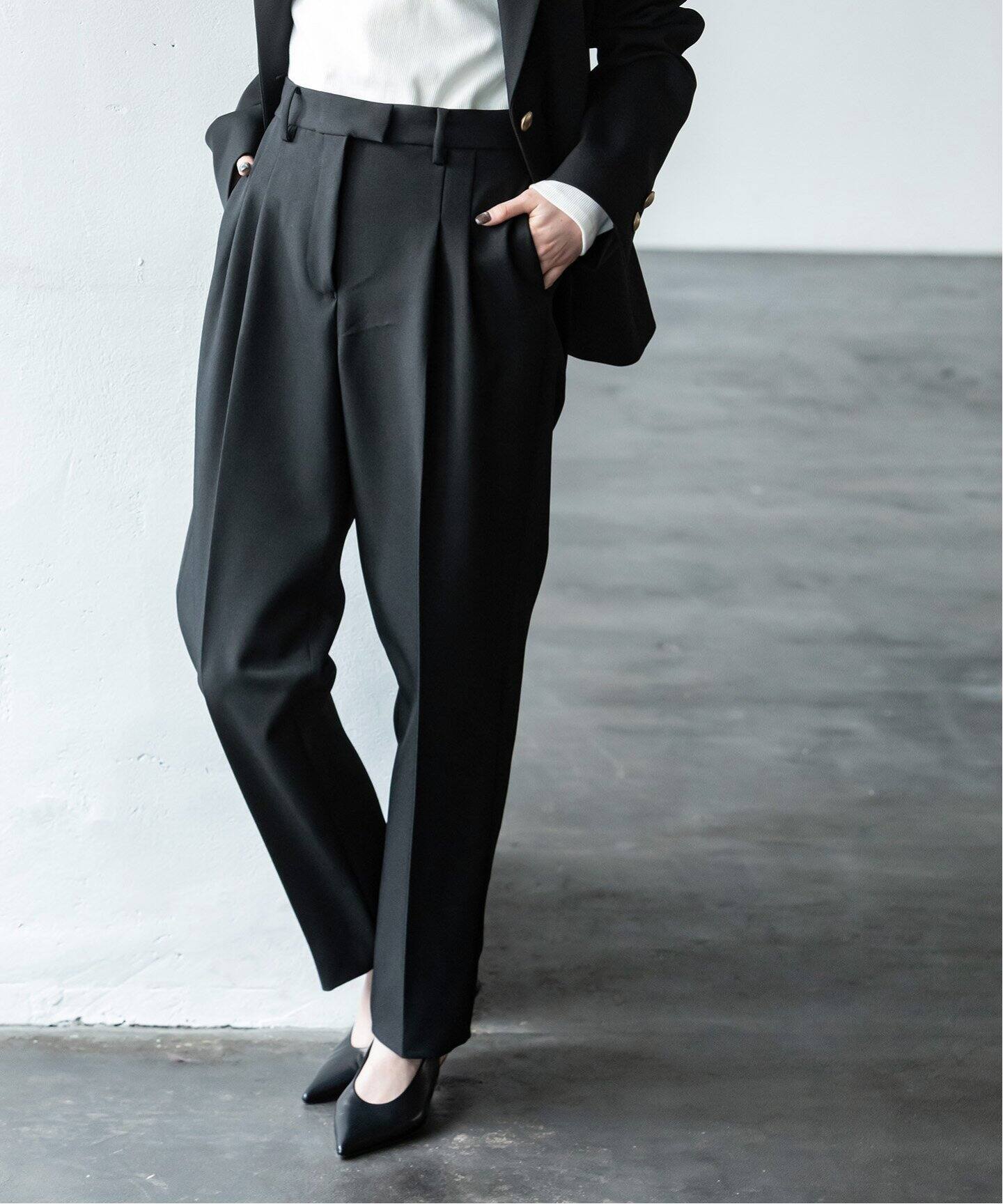 FUMIE TANAKA】セーラーテーパードパンツ（スラックス）｜NOBLE  