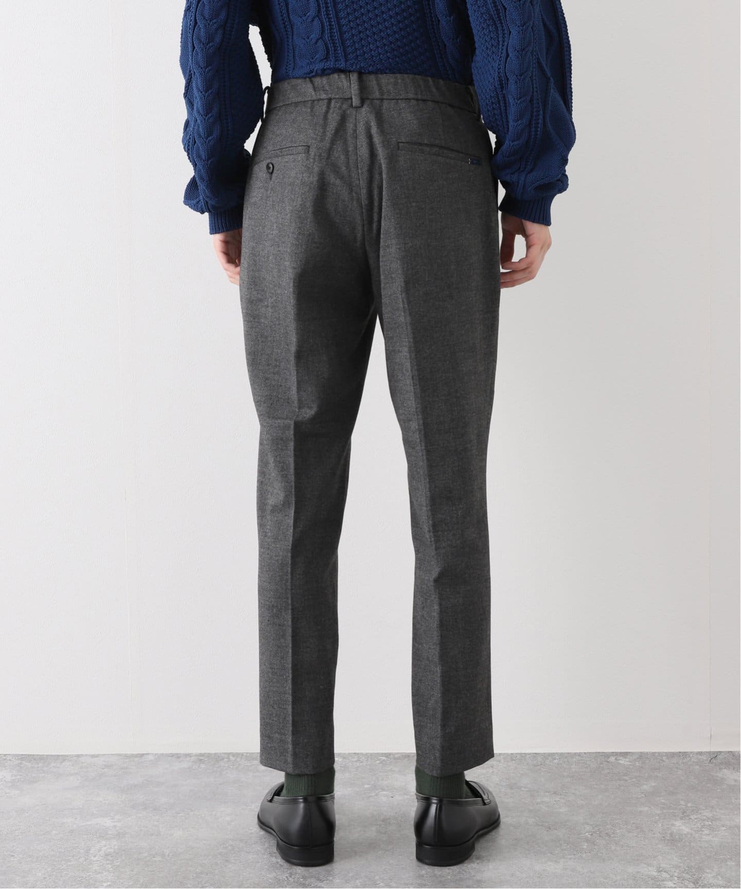 美品】スラックス GERMANO グレー エディフィス テーパード