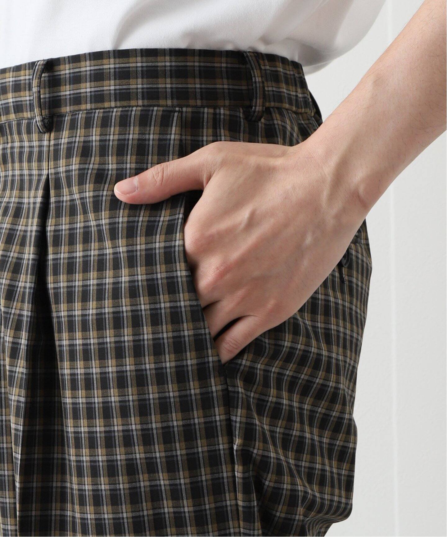 クラブハウスゴルフ イージーパンツ ベージュチェック Ｌ クラブハウスゴルフ イージーパンツ ベージュチェック L