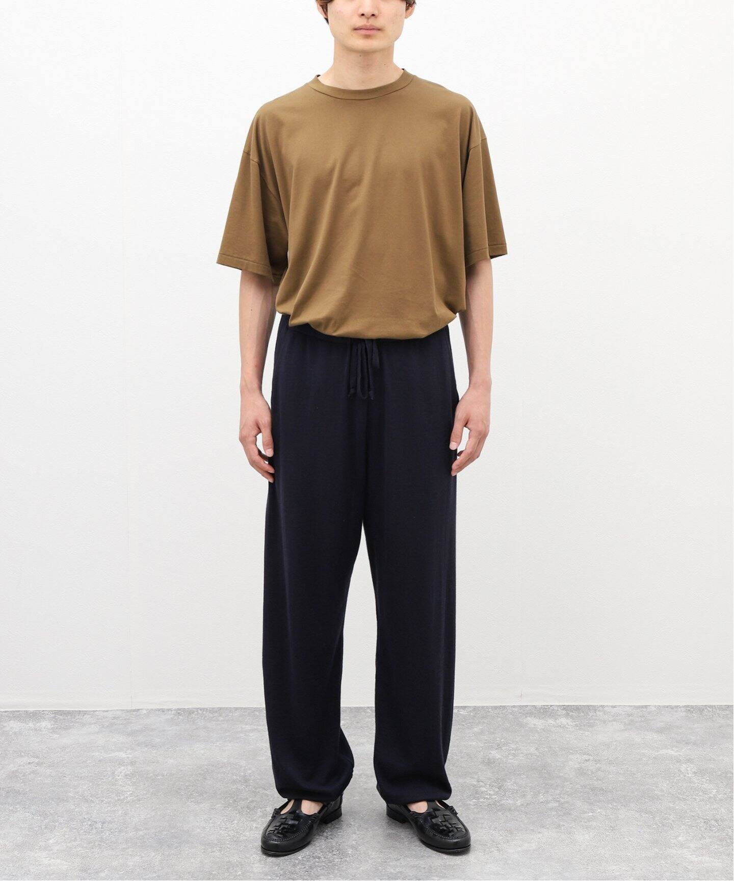 comoli カシミアシルクニットジャケット&パンツ NAVY サイズ3 しらま
