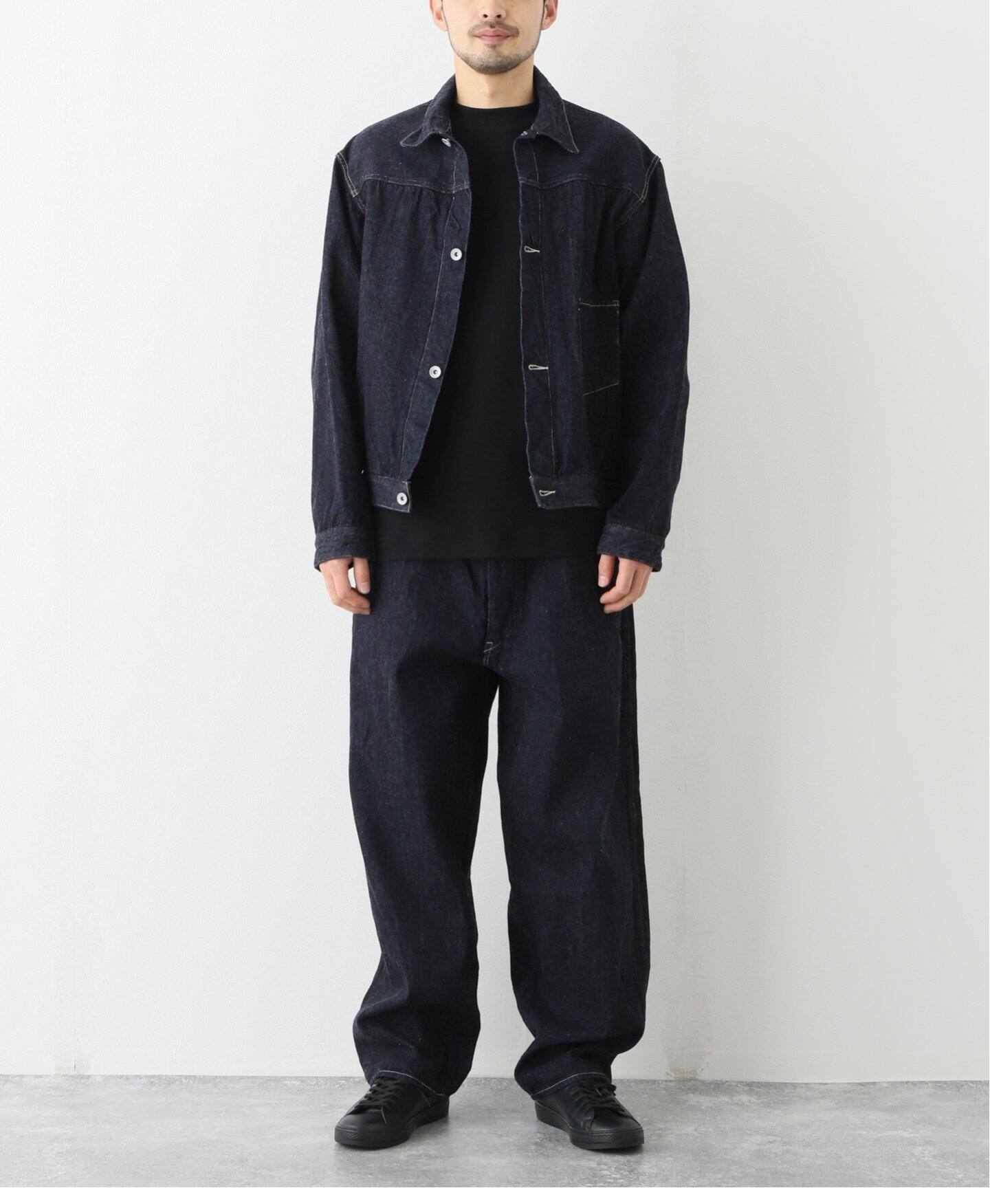 COMOLI / コモリ】デニム ベルテッドパンツ（デニムパンツ  