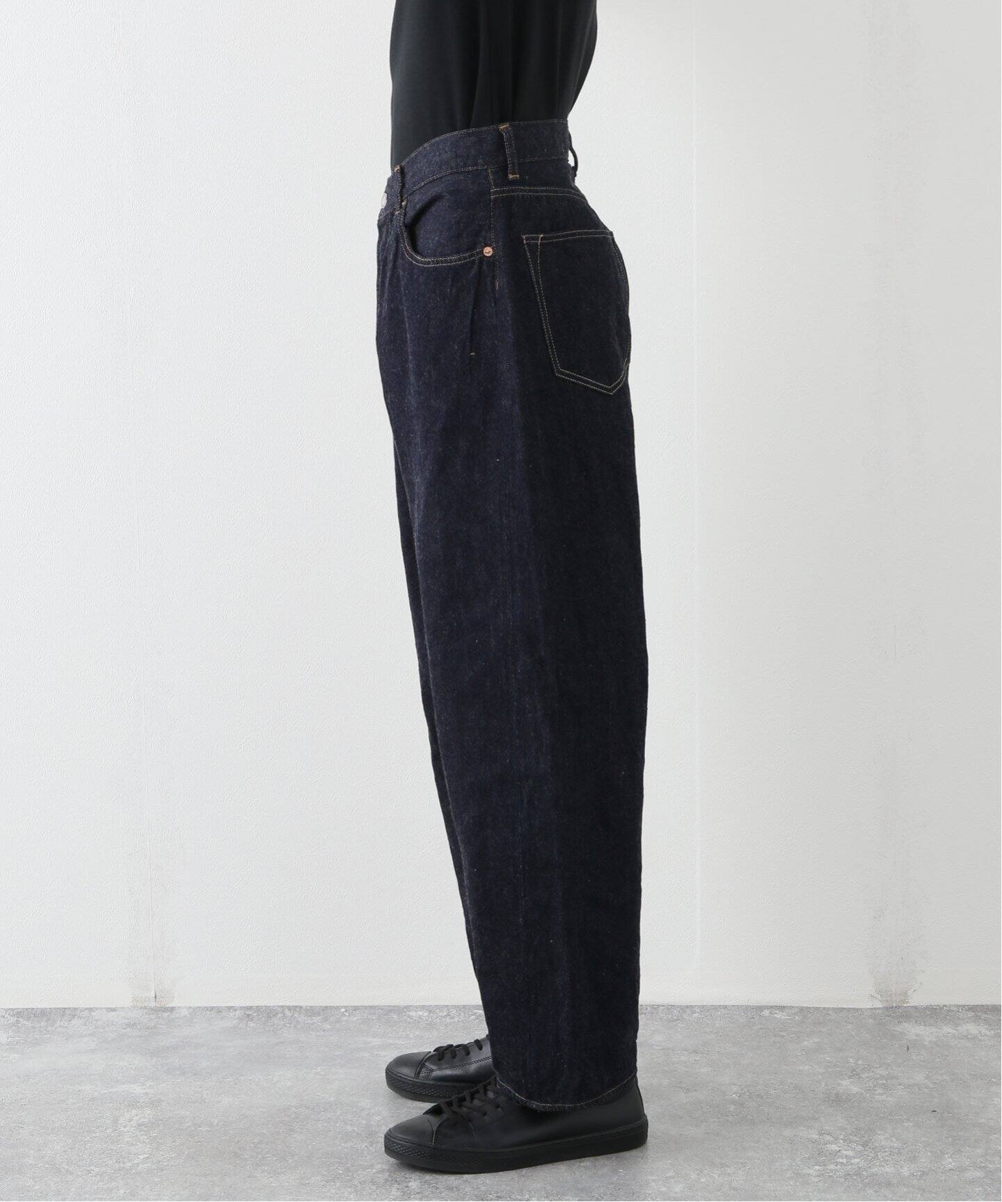 COMOLI / コモリ】 デニム 5Pパンツ（NAVY）（デニムパンツ 