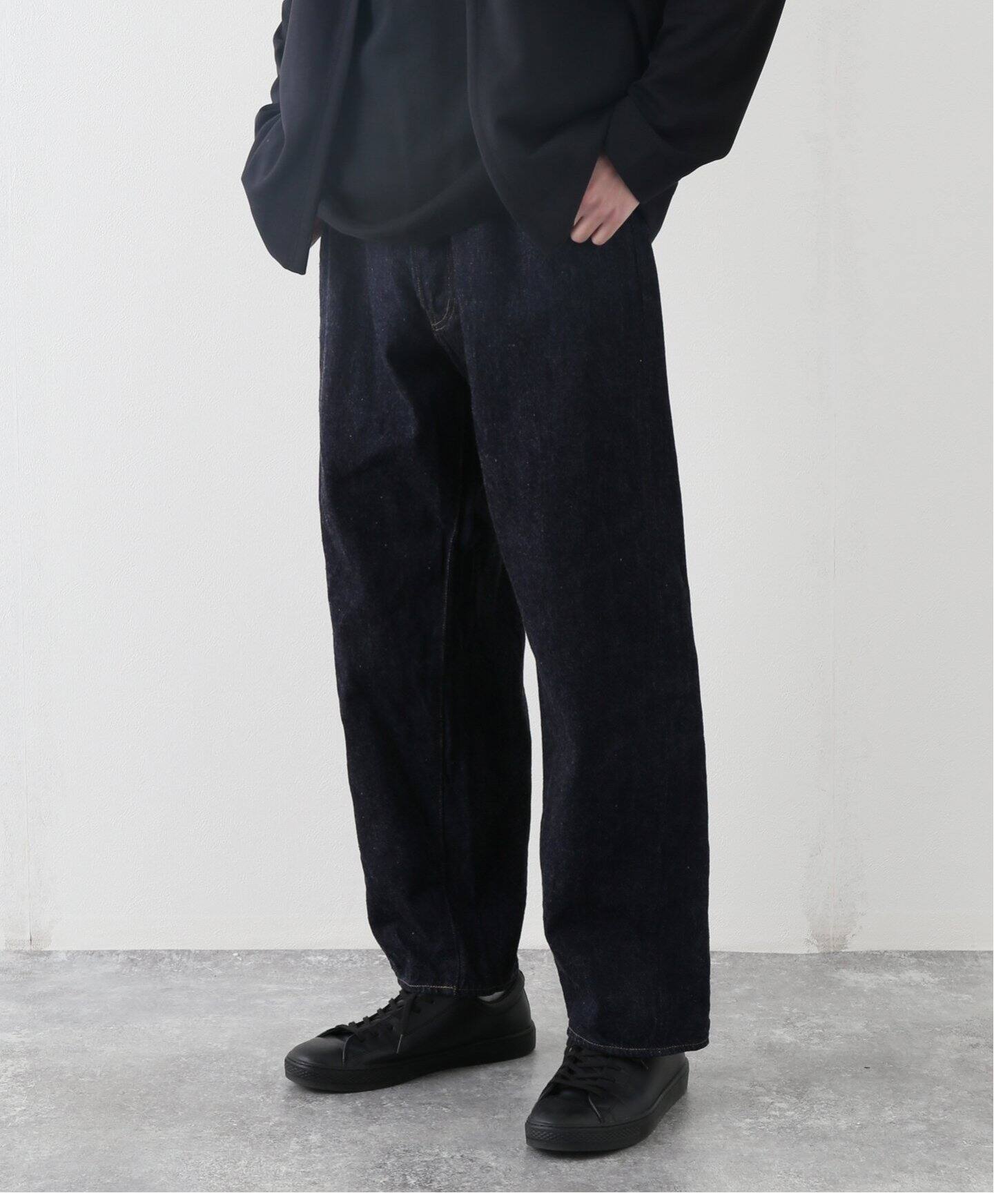 COMOLI / コモリ】 デニム 5Pパンツ（NAVY）（デニムパンツ・ジーンズ 