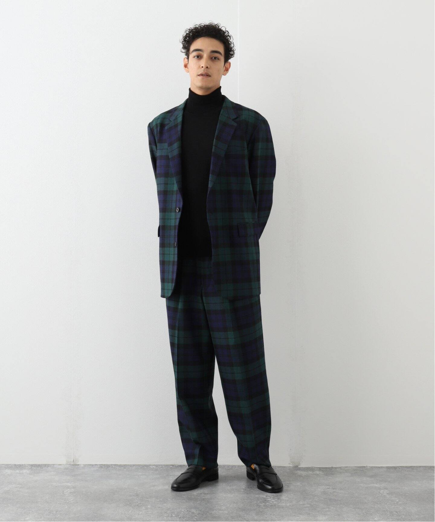 ADULT ORIENTED ROBES】Bond Ford ブラックウォッチ ワイド2タック 