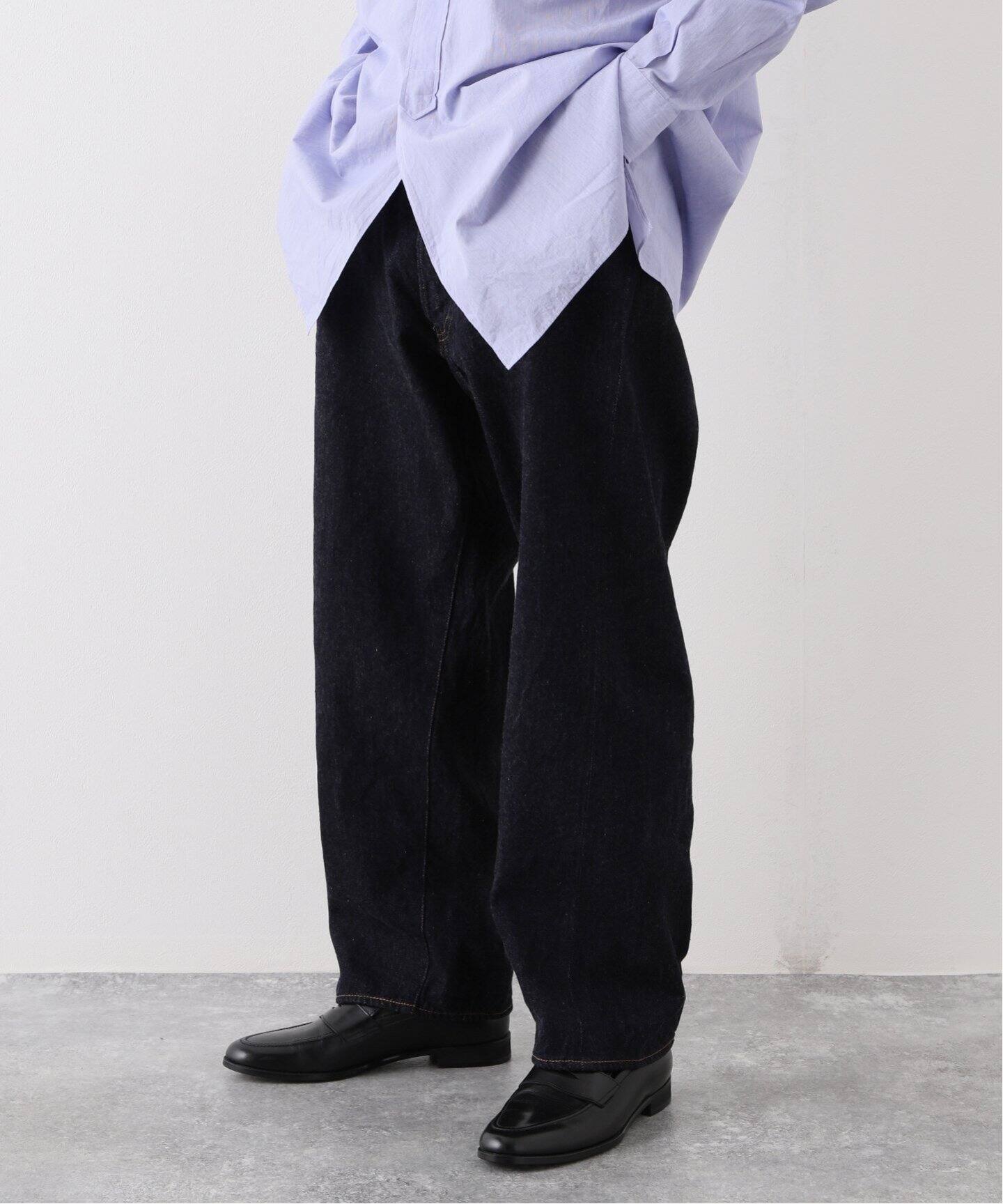 COMOLI / コモリ】 デニム 5Pパンツ/NAVY（デニムパンツ・ジーンズ 