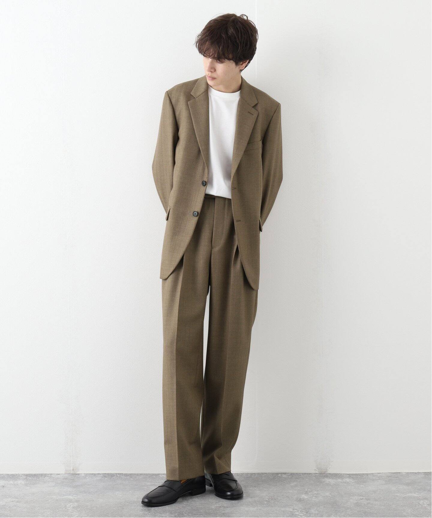 AURALEE / オーラリー】 BLUEFACED WOOL DOBBY STRIPE PT（その他 
