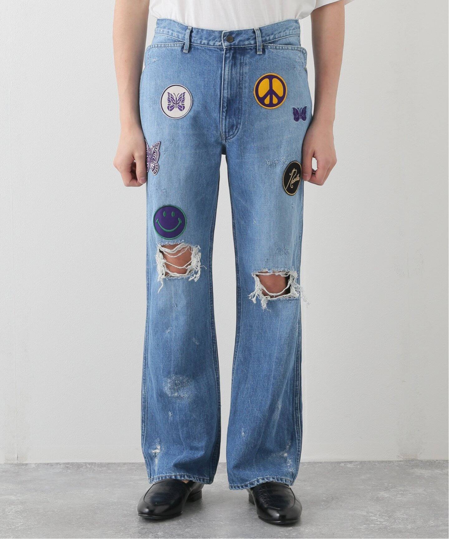 NEEDLES / ニードルズ】Assorted Patches Boot-Cut Jean（デニムパンツ 