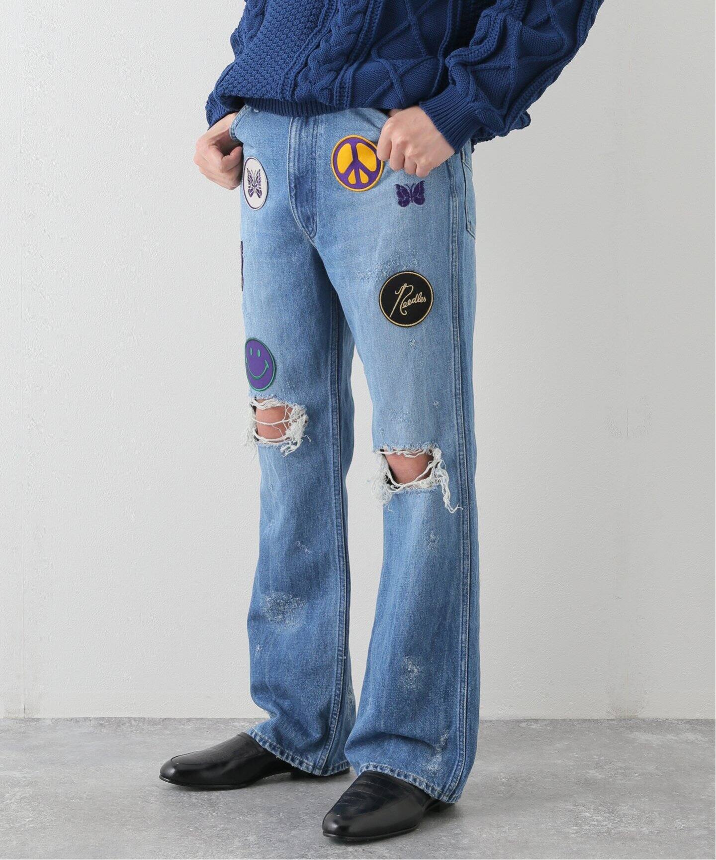 NEEDLES / ニードルズ】Assorted Patches Boot-Cut Jean（デニムパンツ  