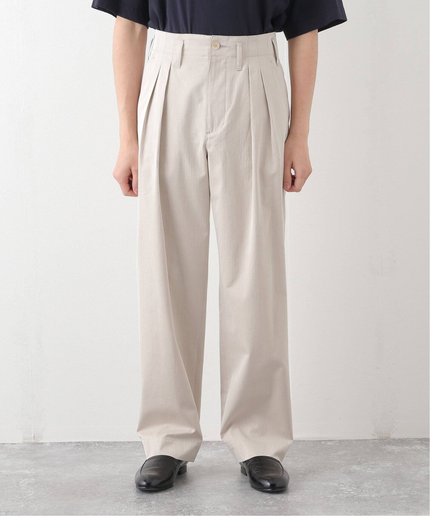 AURALEE / オーラリー】WASHED FINX HERRINGBONE SLACKS（その他パンツ 