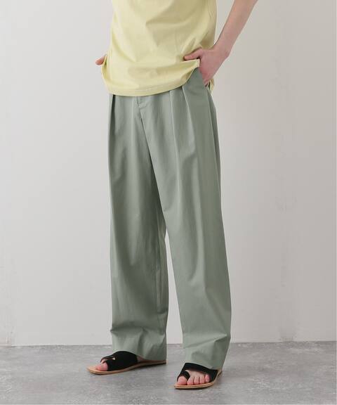 AURALEE WASHED FINX HERRINGBONE SLACKS-ayame RIMWAY イエロー 