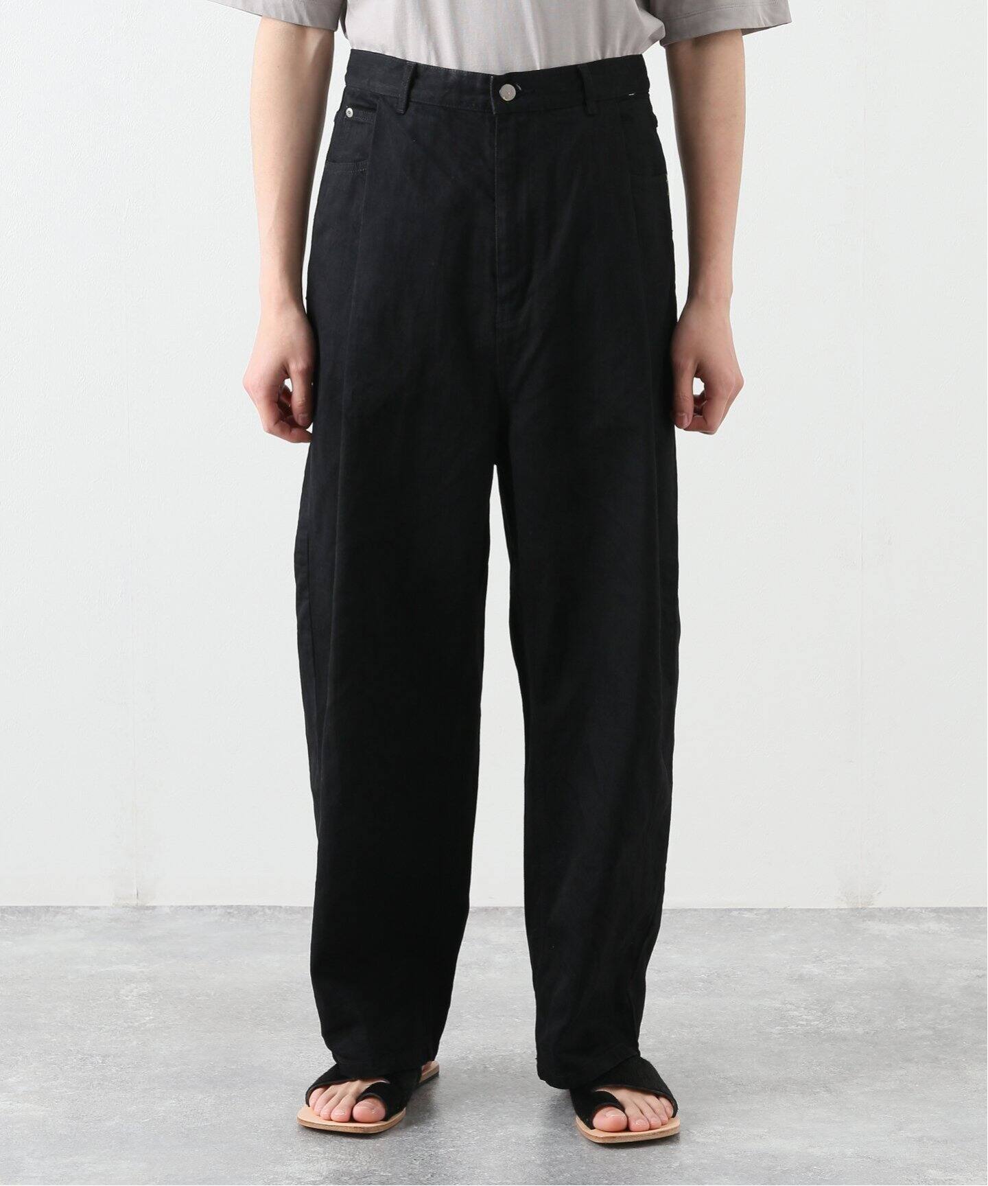 URU / ウル】COTTON DENIM (ONE WASH) - TUCK WIDE（その他パンツ 