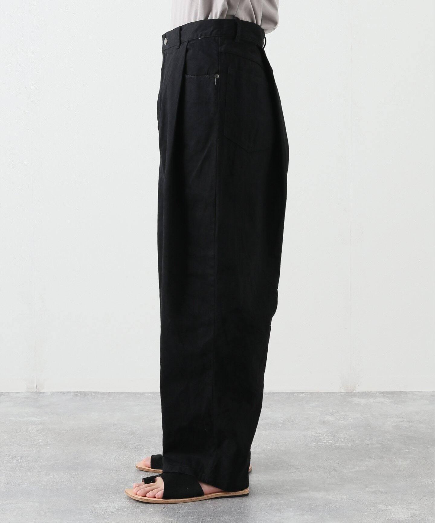 URU / ウル】COTTON DENIM (ONE WASH) - TUCK WIDE（その他パンツ 