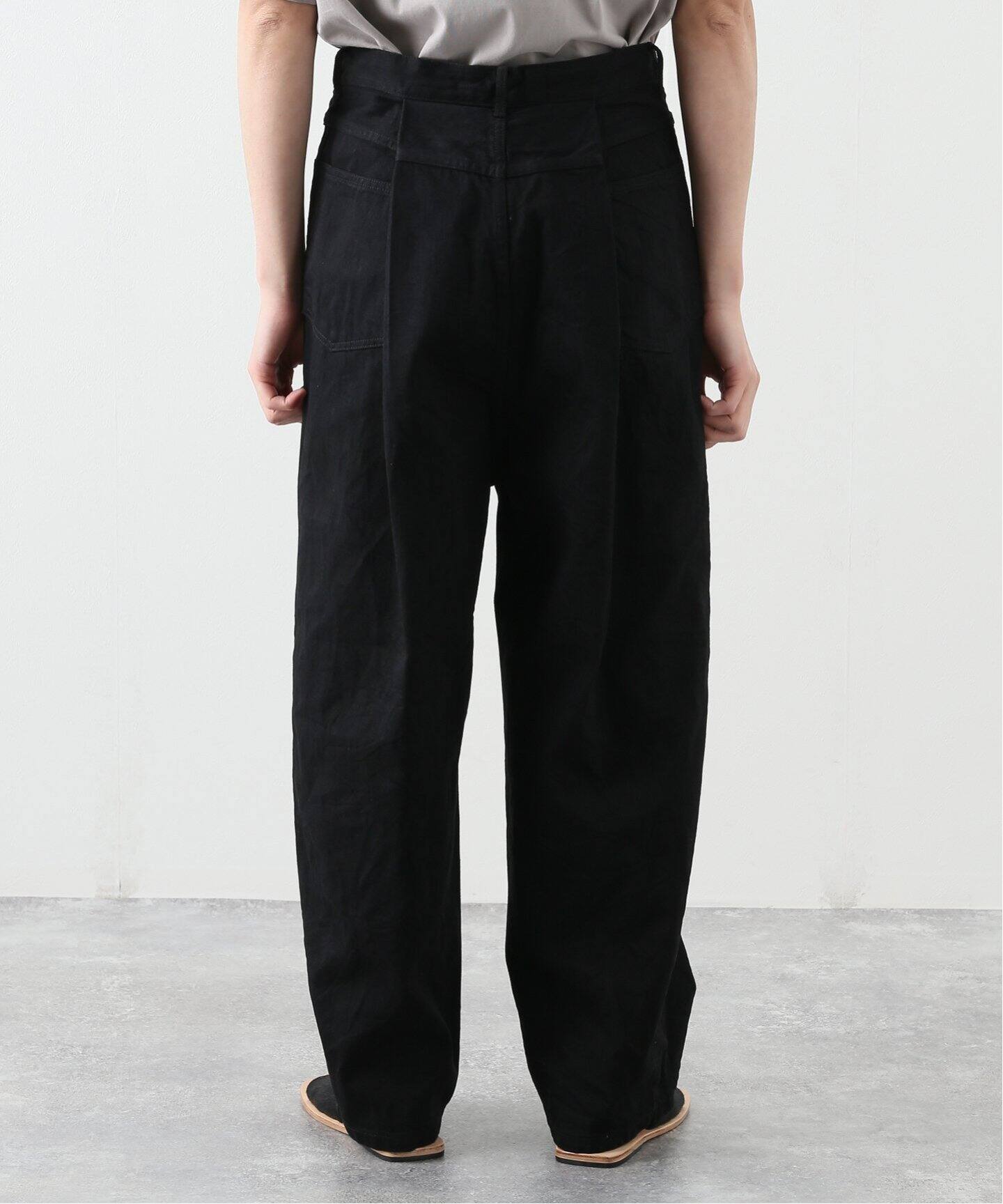 URU / ウル】COTTON DENIM (ONE WASH) - TUCK WIDE（その他パンツ 