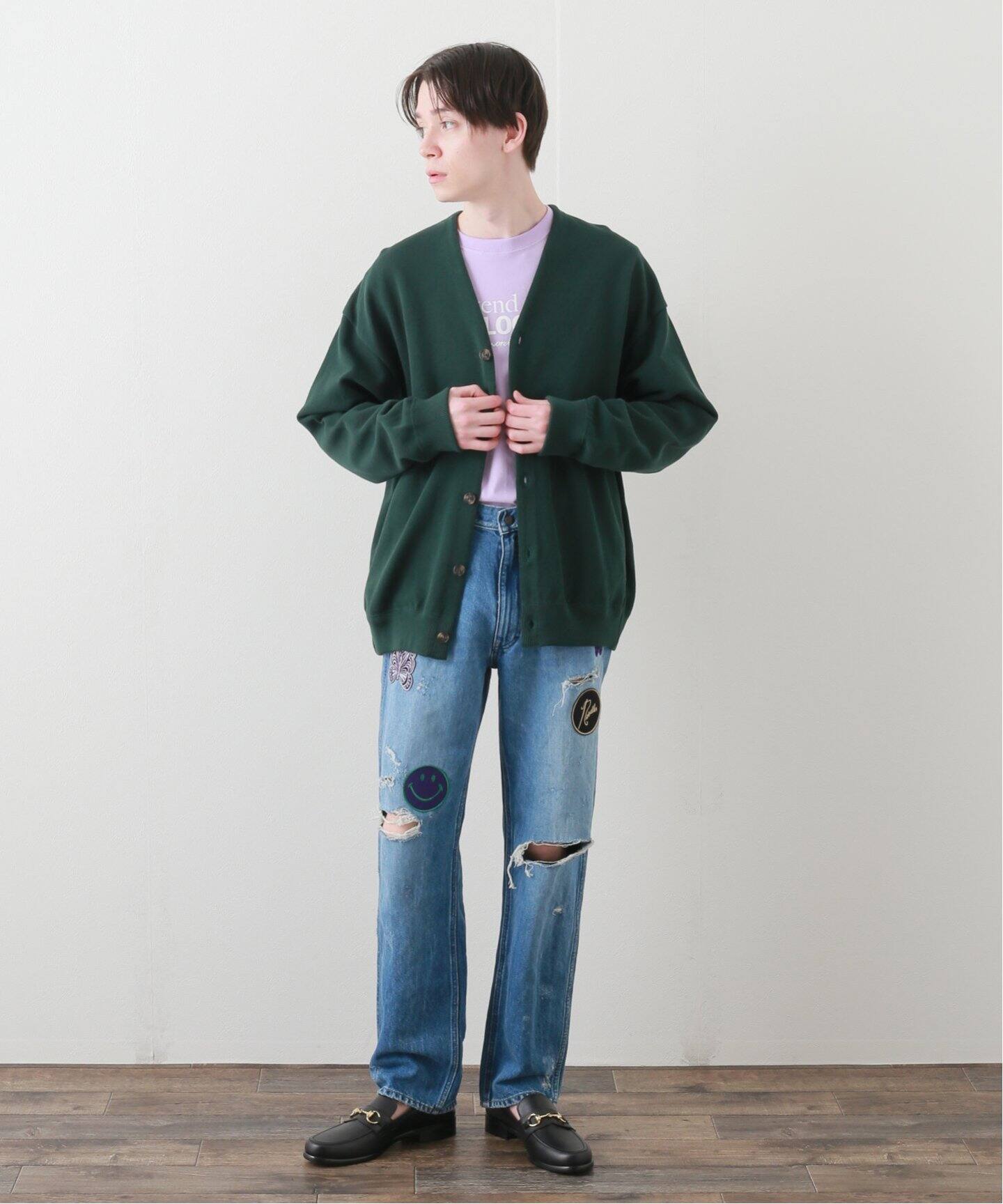 NEEDLES / ニードルズ】 13OZ C/L DENIM PATCHES STRAIGHT JEAN 