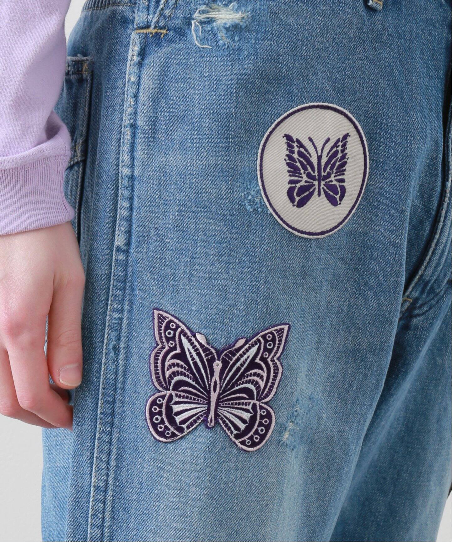 NEEDLES / ニードルズ】 13OZ C/L DENIM PATCHES STRAIGHT JEAN 