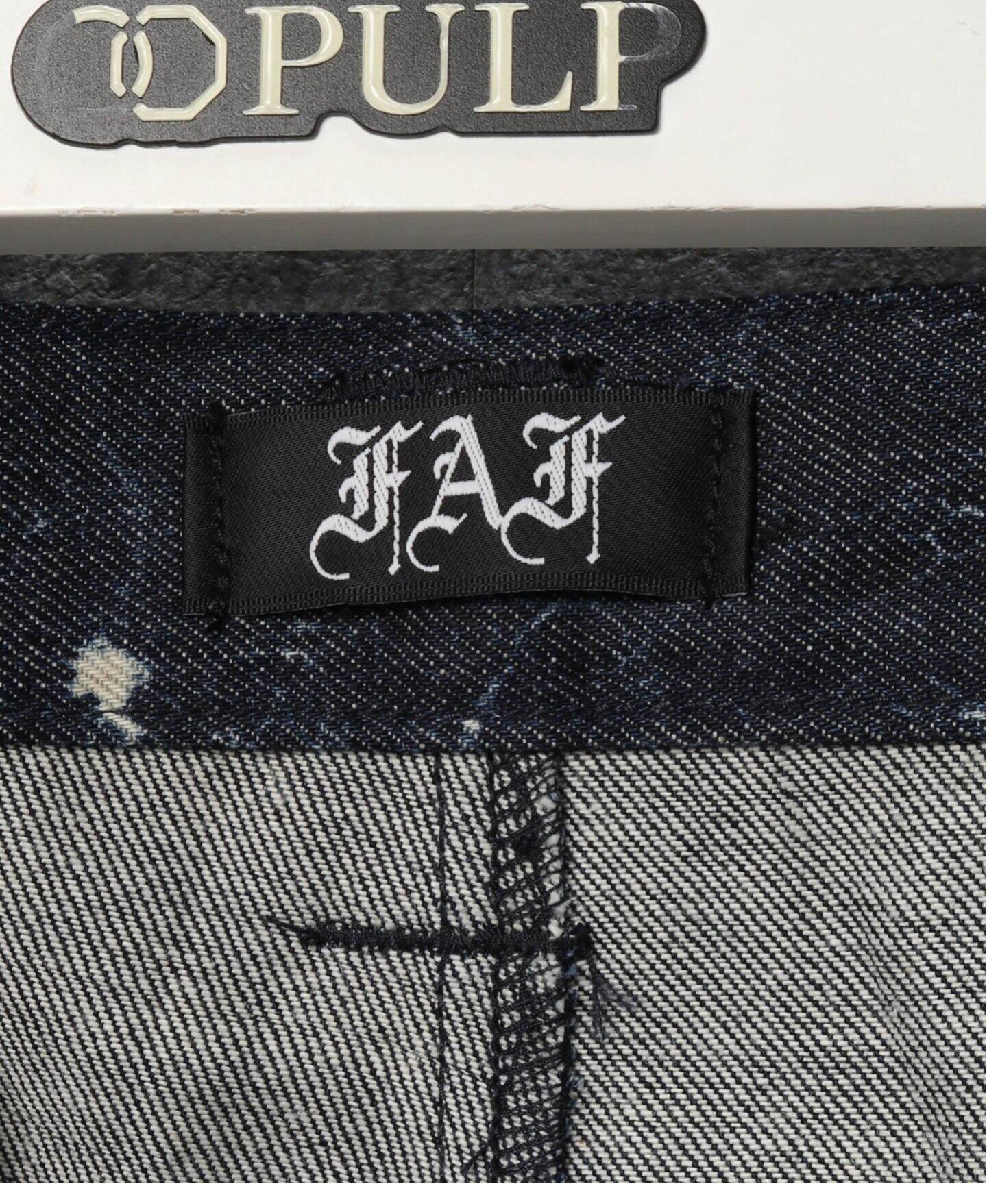 FAF (FAKE ASS FLOWERS) / フェイク アス フラワーズ】BLEACHED DEDNIM 
