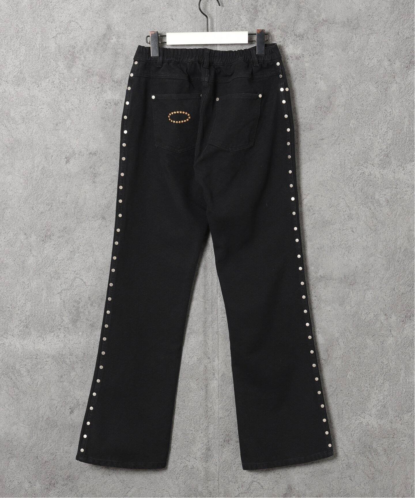 AFB / エーエフビー】STUDS FLARE PANTS（デニムパンツ・ジーンズ 