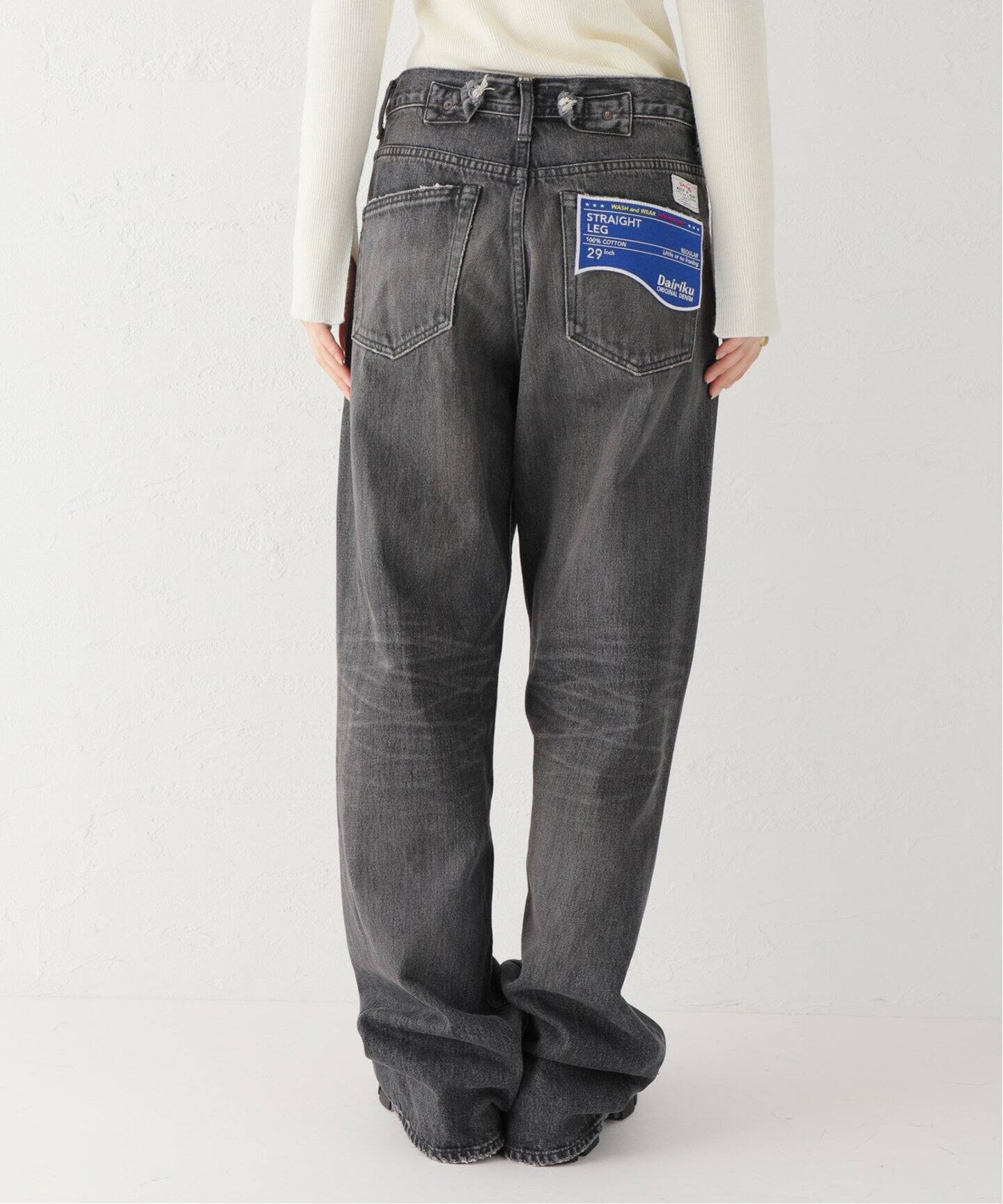DAIRIKU / ダイリク】 StraightCross Embroidery Vintage（デニム 